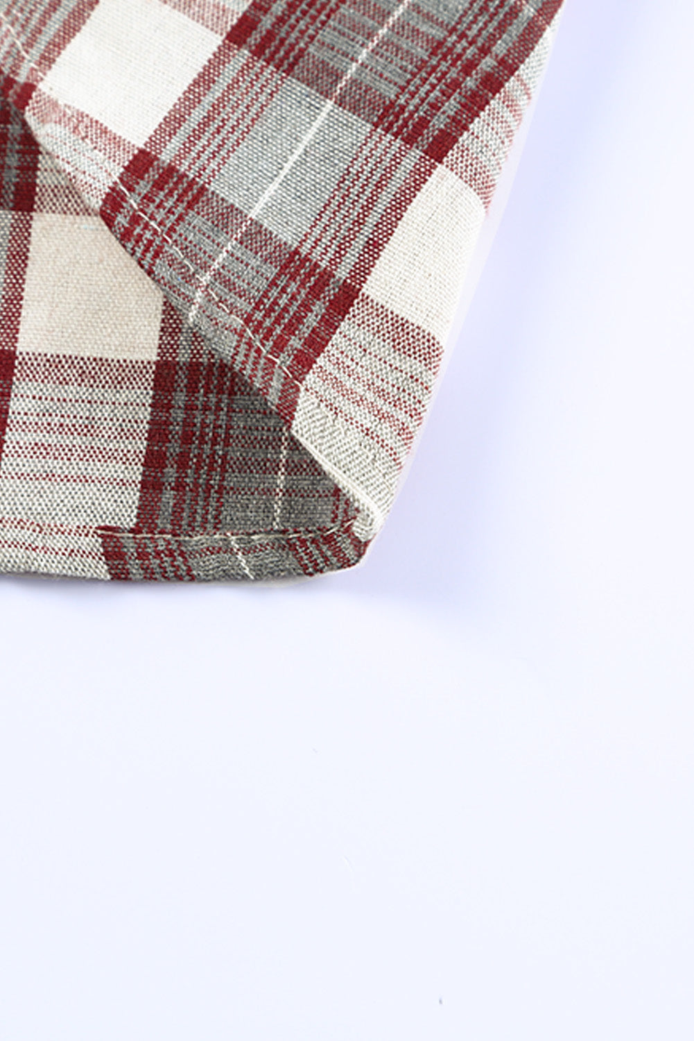Plaid Corduroy Patchwork Shacket Beagle Boutique Fashion Outlet
