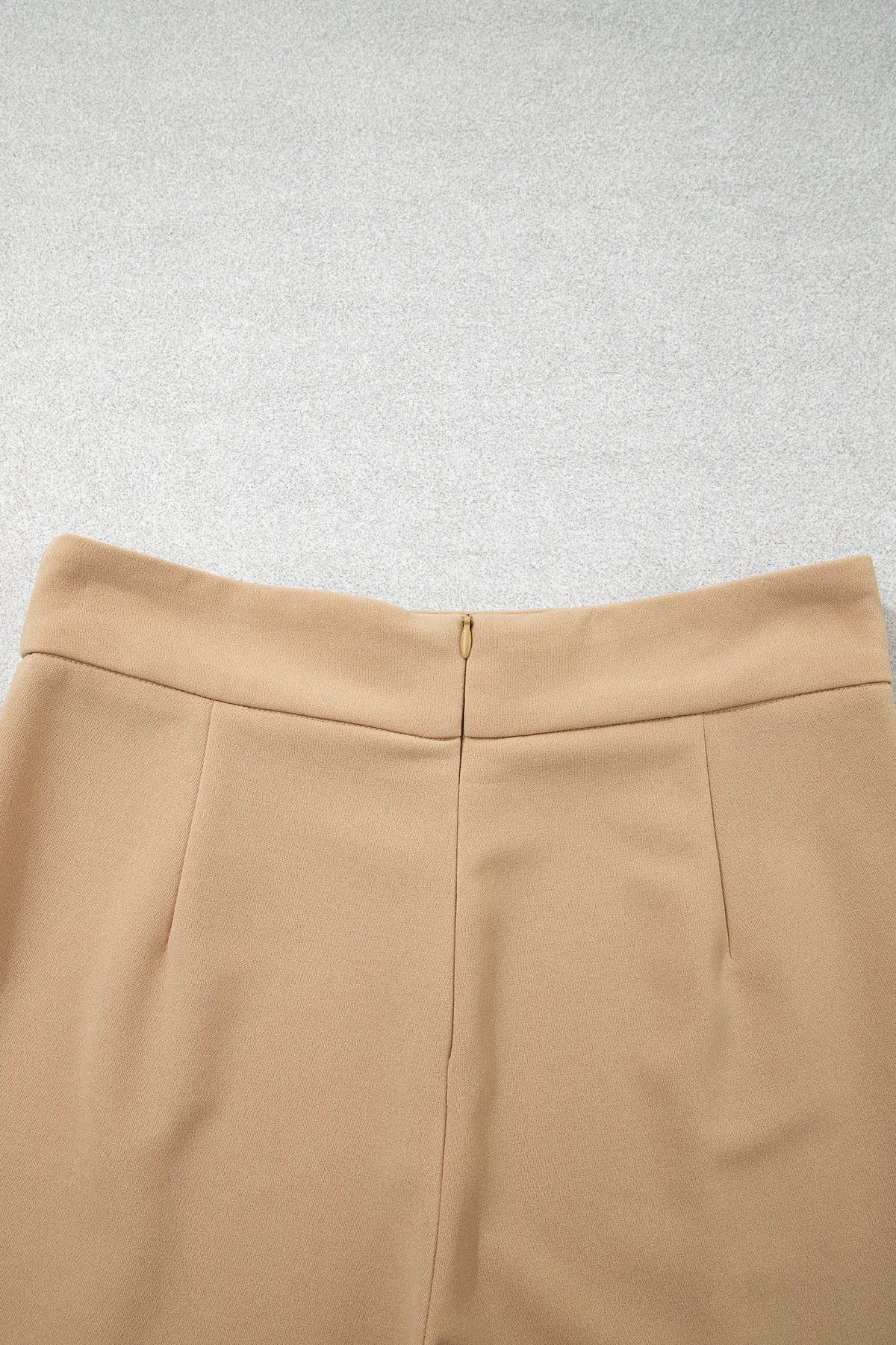 High Waist Full Length Regular Fit Pants – Parchment