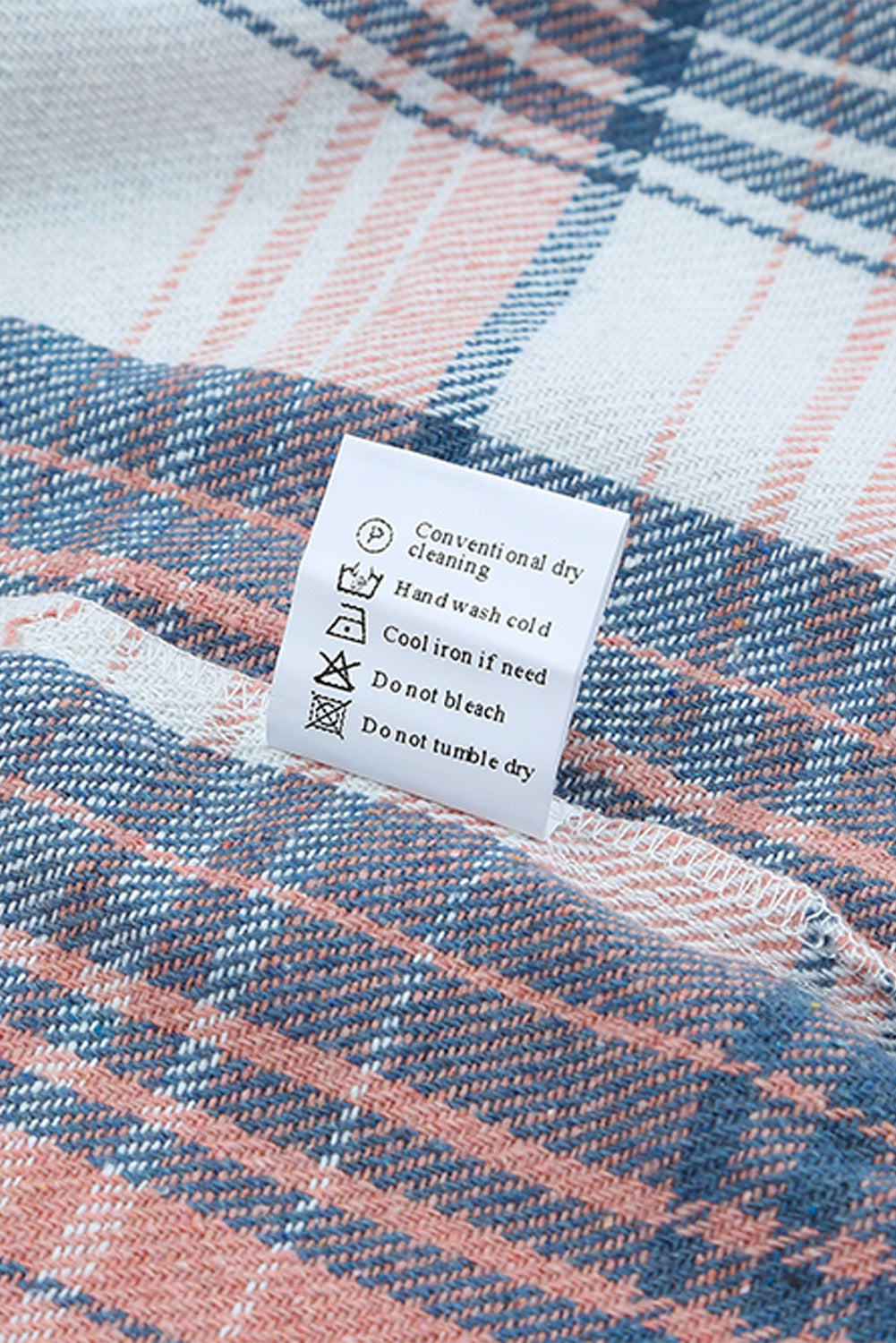 Pink Black/Pink Plaid Flap Pockets Shacket eAura