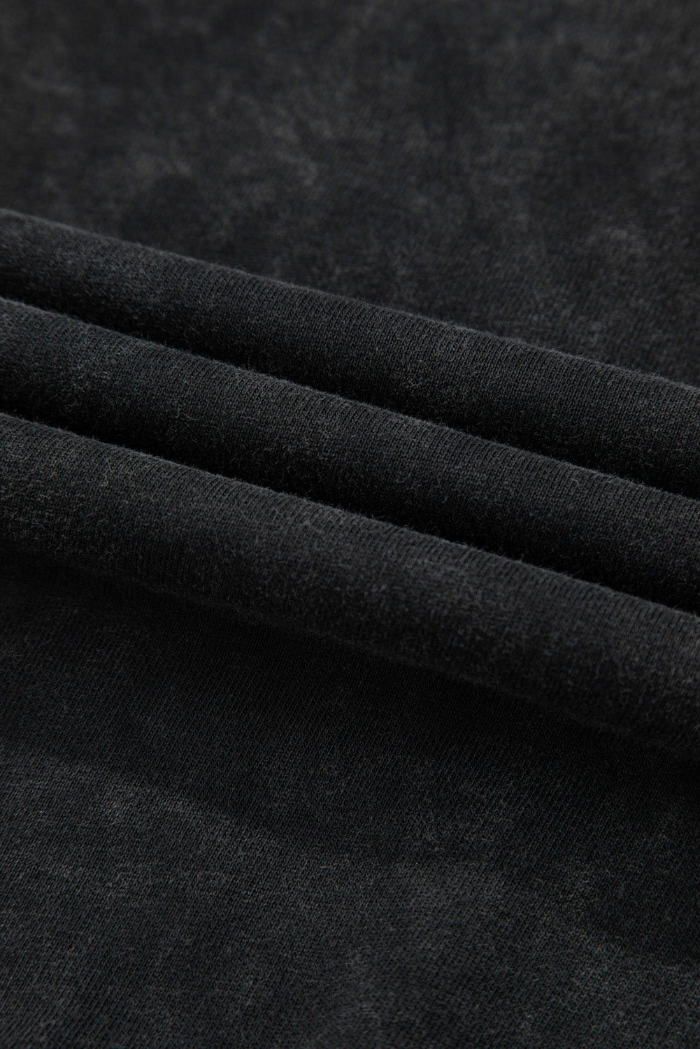 Black Solid Snap Buttons Collared Balloon Sleeve Oversized Sweatshirt eAura