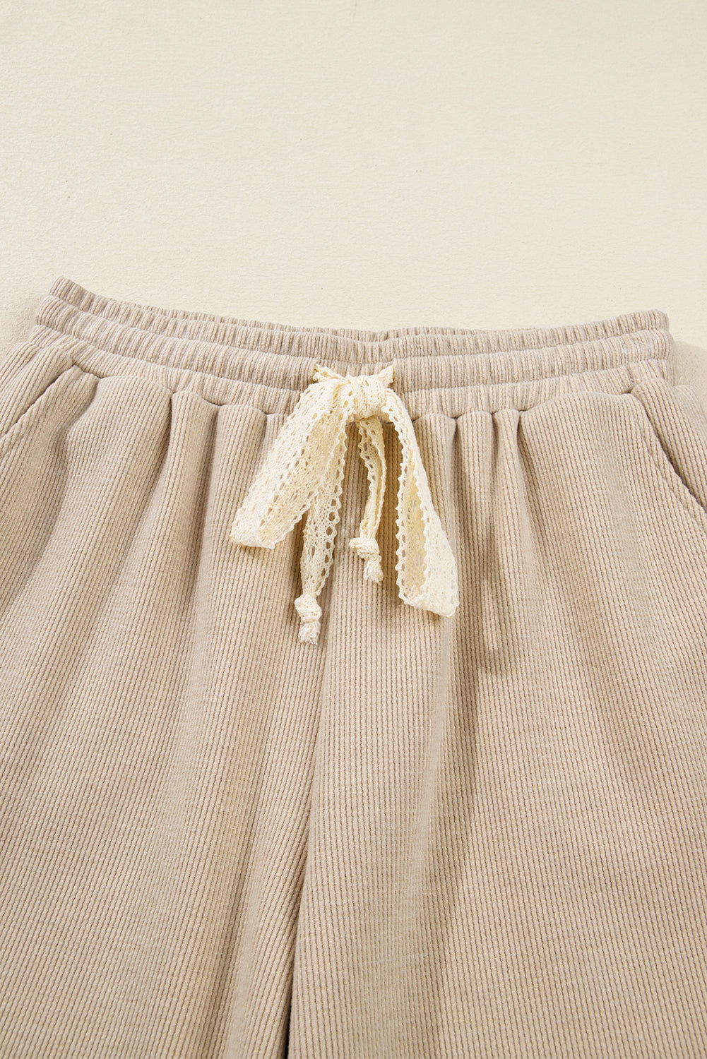 Pullover Hoodie and High Waist Bottoms Soft Cord Co-ord Set - eAura