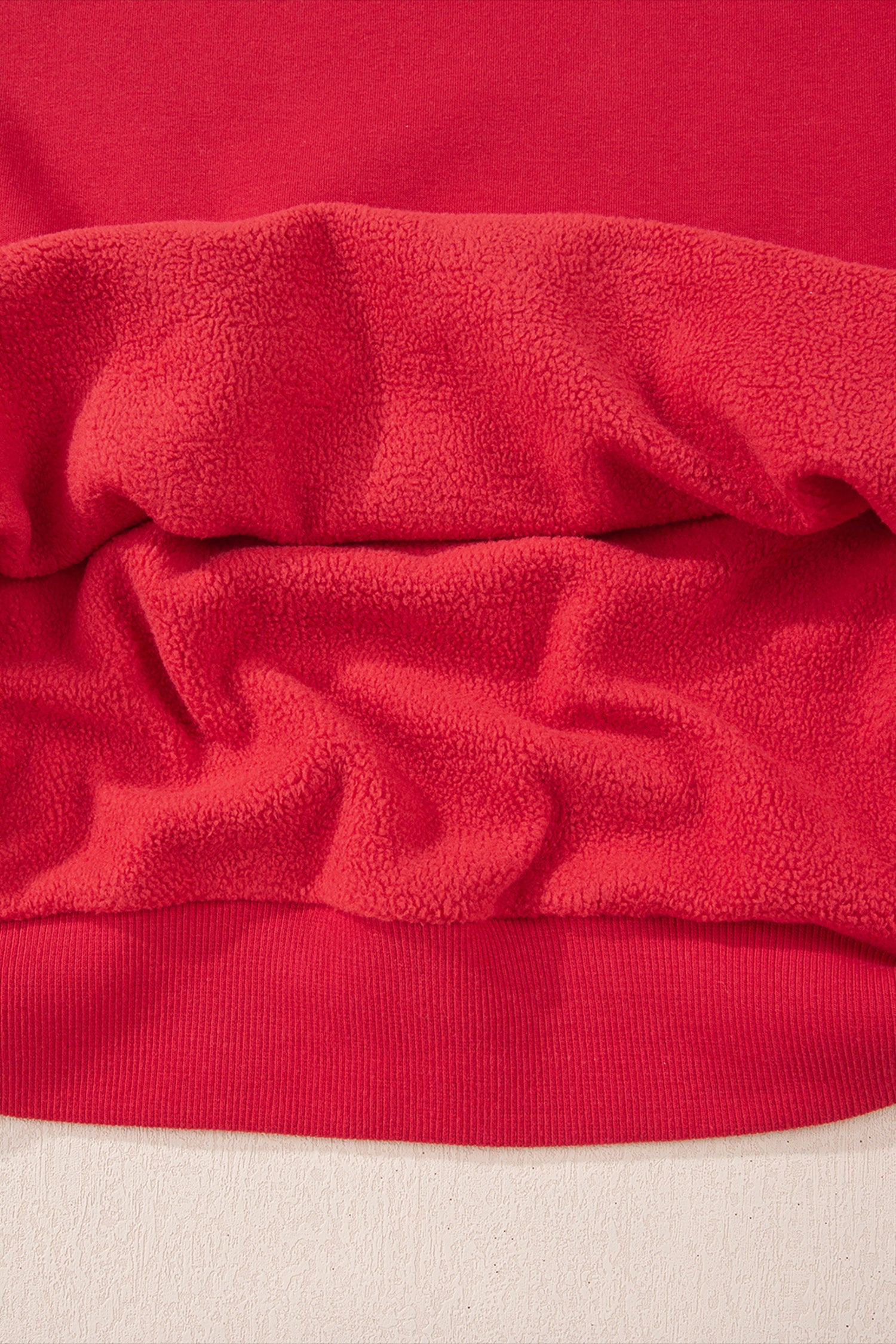 Carrot Oversize Drop Shoulder Reversible Mock Neck Sweatshirt – Orange