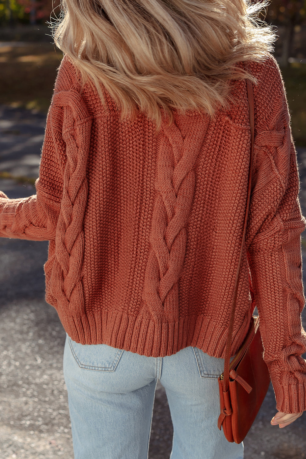 Chunky Fit Slouchy Textured Knit Sweater Dear-Lover Dropshipping