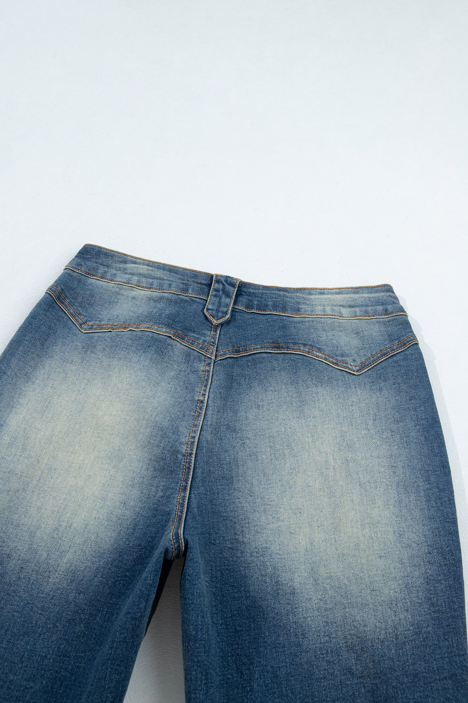Pocket Detail Flare Leg Jeans – Sail Blue