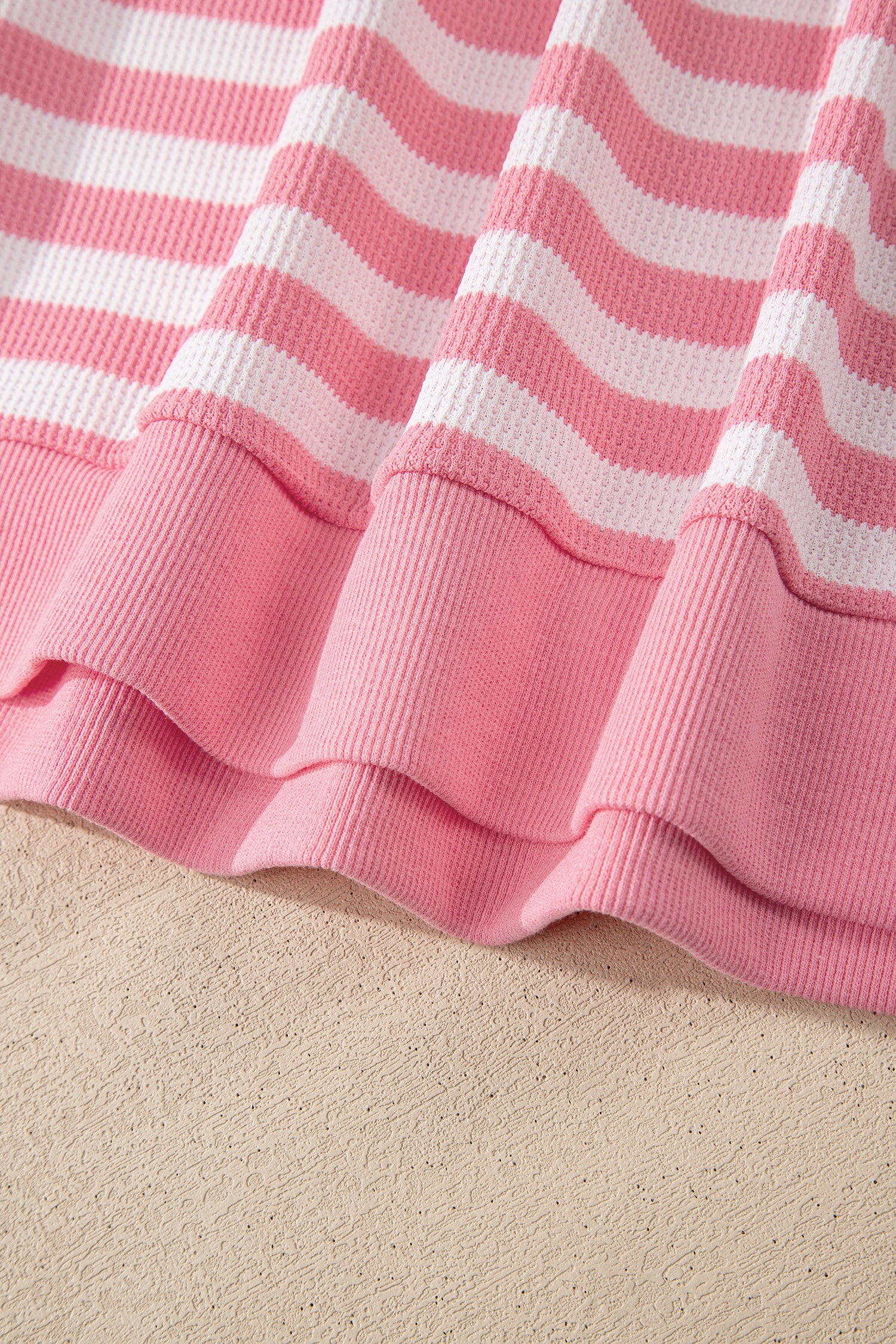 Puff Short Sleeve T Shirt Matching Shorts Set – Green Stripe