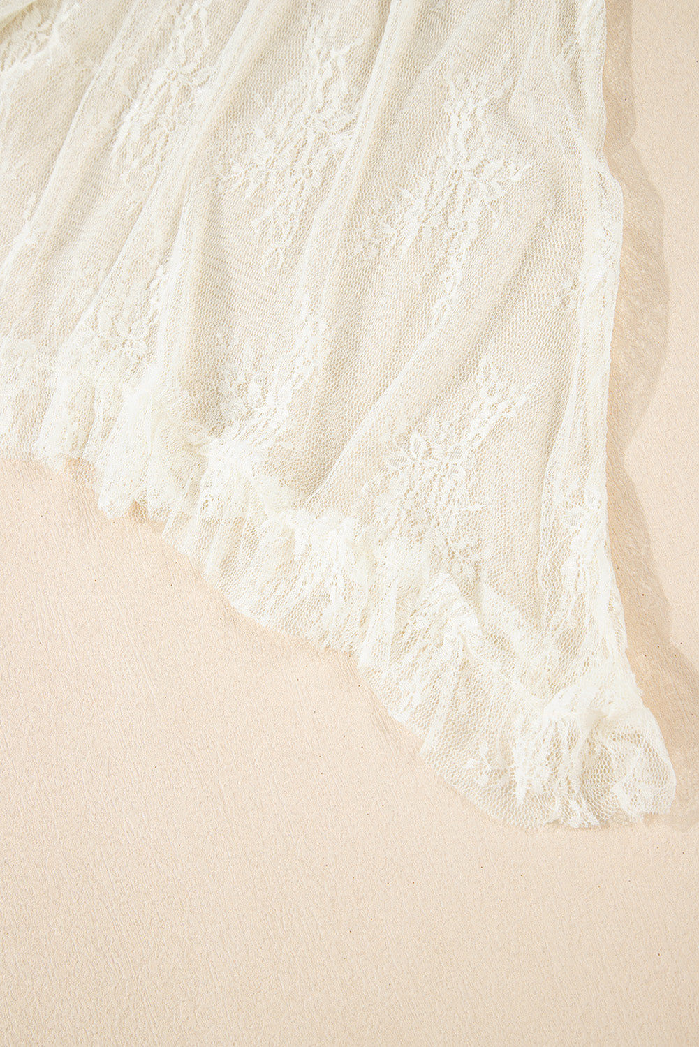 Lace Cascading Tiered High Waist Maxi Skirt - eAura