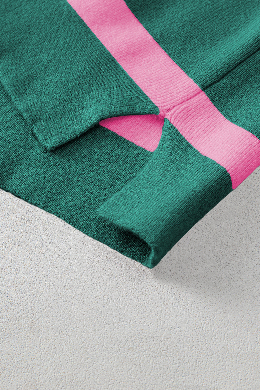 Pink Stripe Colourblock Oversized Sweater eAura