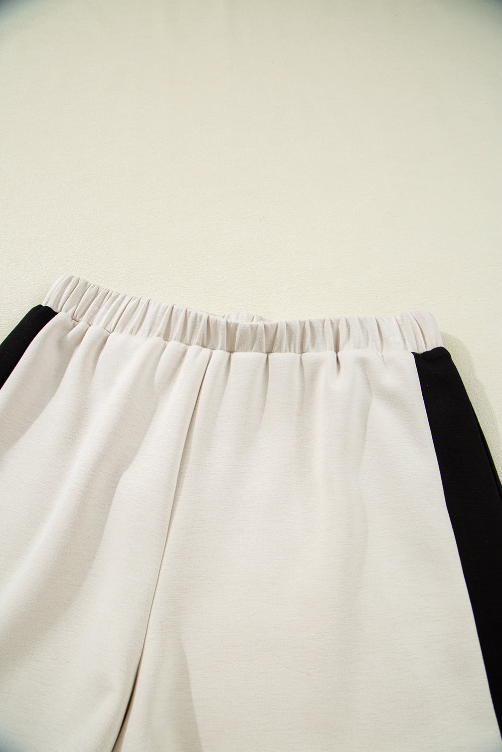 Black Contrast Zipped Collared T Shirt and Short Co-ord Set eAura