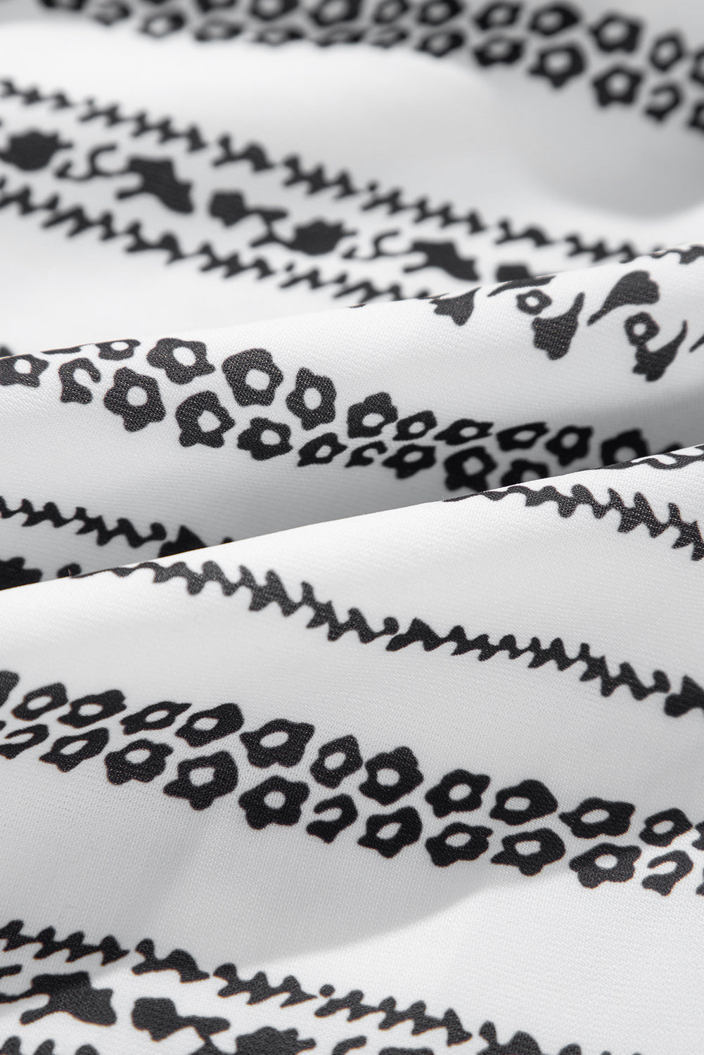 Black Stripe V Neck Bell Sleeve High Waist Mini Dress eAura