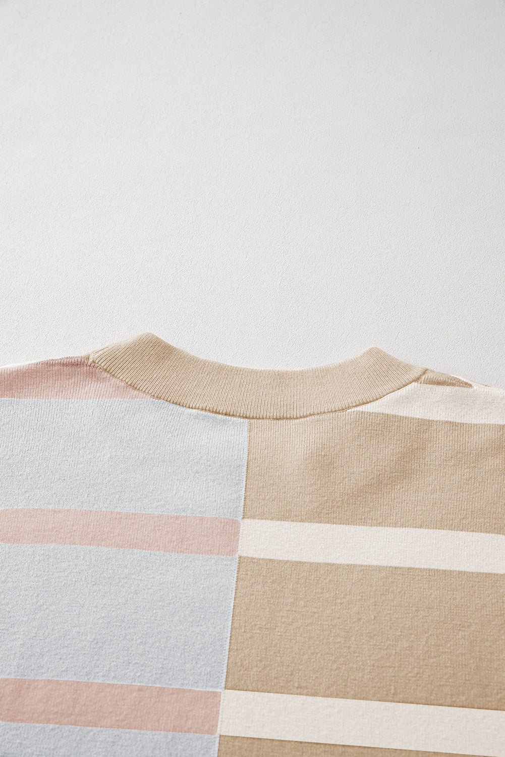 Pink Stripe Colourblock Oversized Sweater eAura