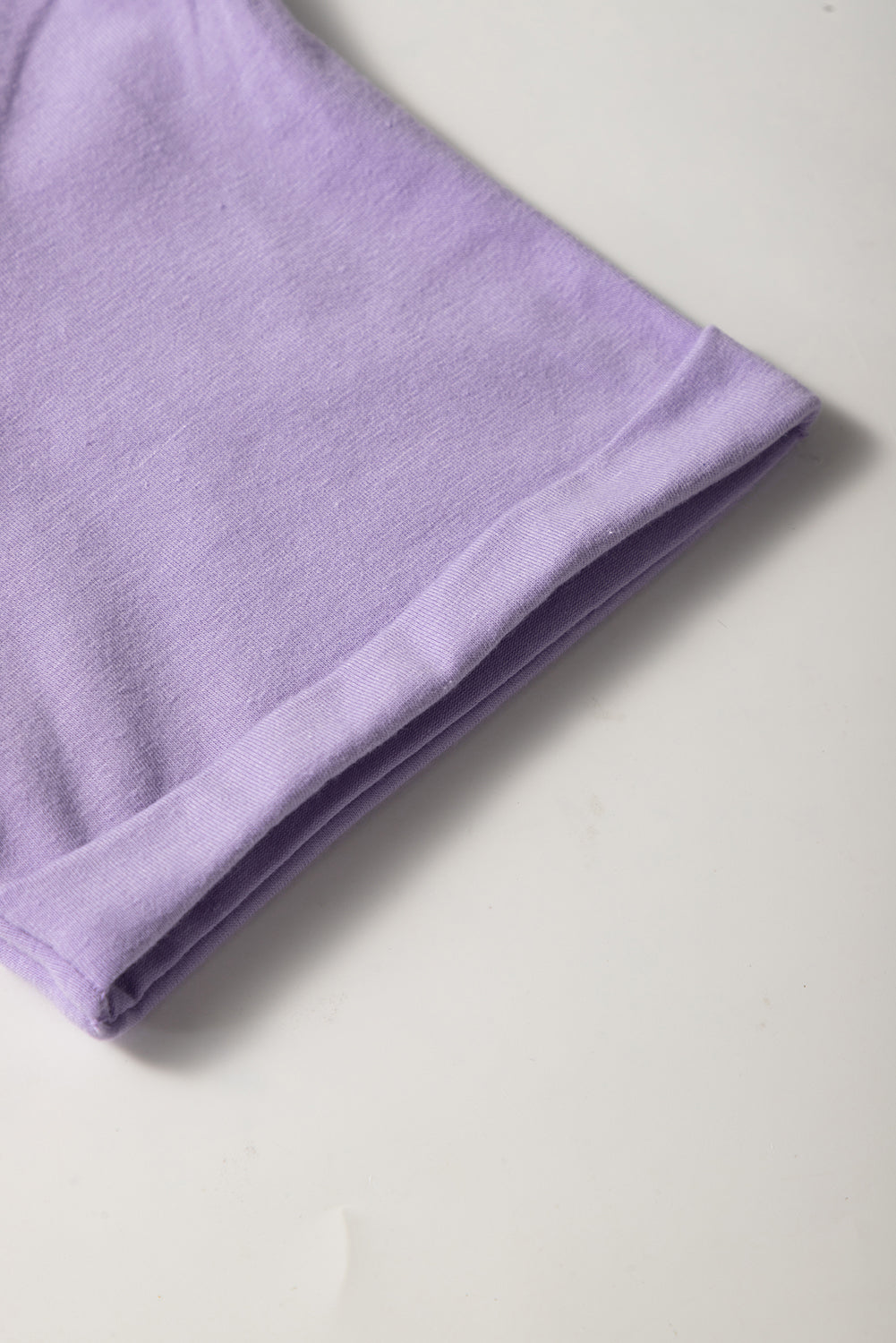 Wisteria Casual Plain Crew Neck Tee Dear-Lover Dropshipping