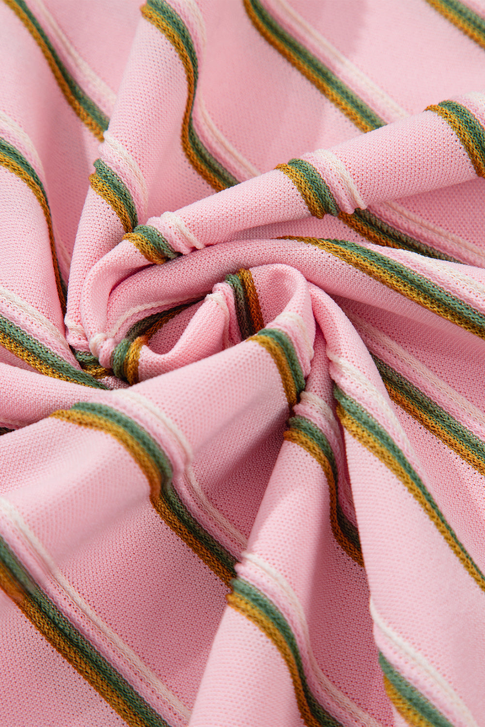 Pink Stripe Wide Short Sleeve Tee and Short Set Co-ord eAura