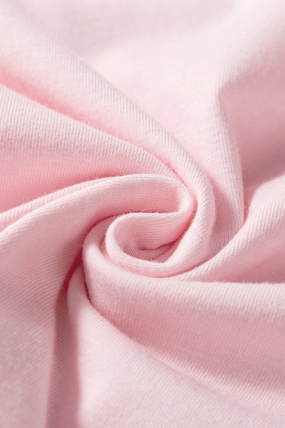 Light Pink Scoop Neck Bubble Sleeve Tee eAura