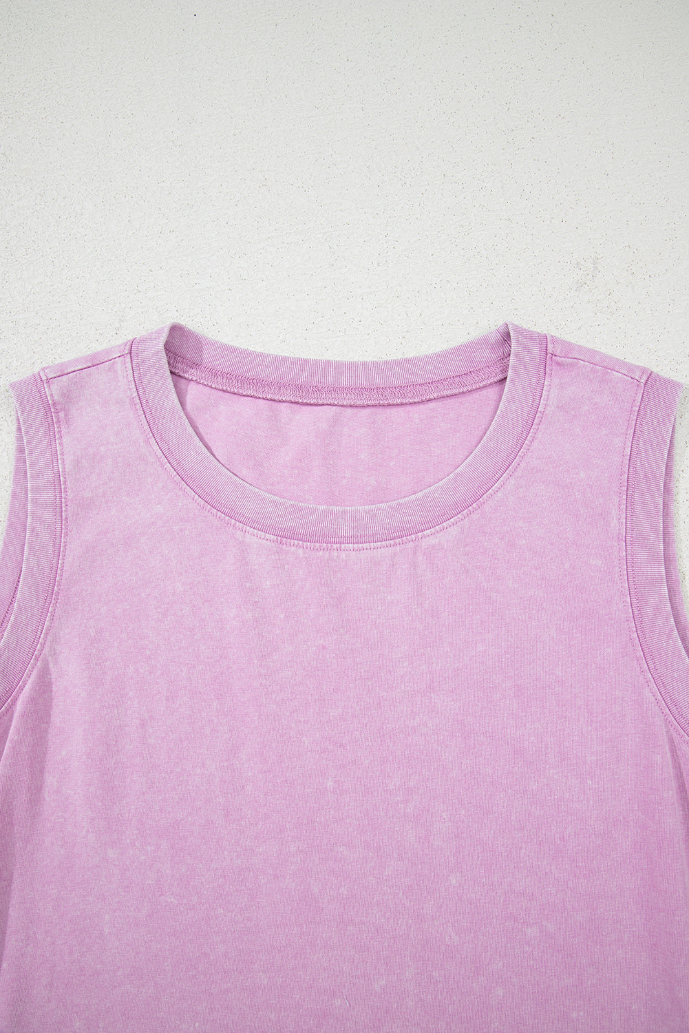 Mineral Wash Sleeveless Mini Dress with Pockets eAura