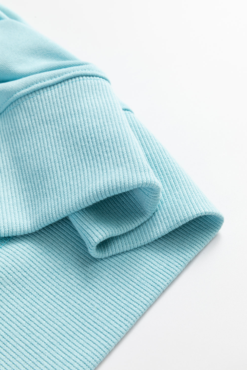 Beau Blue Sequined Bowknot Drop Shoulder Oversized Sweatshirt eAura