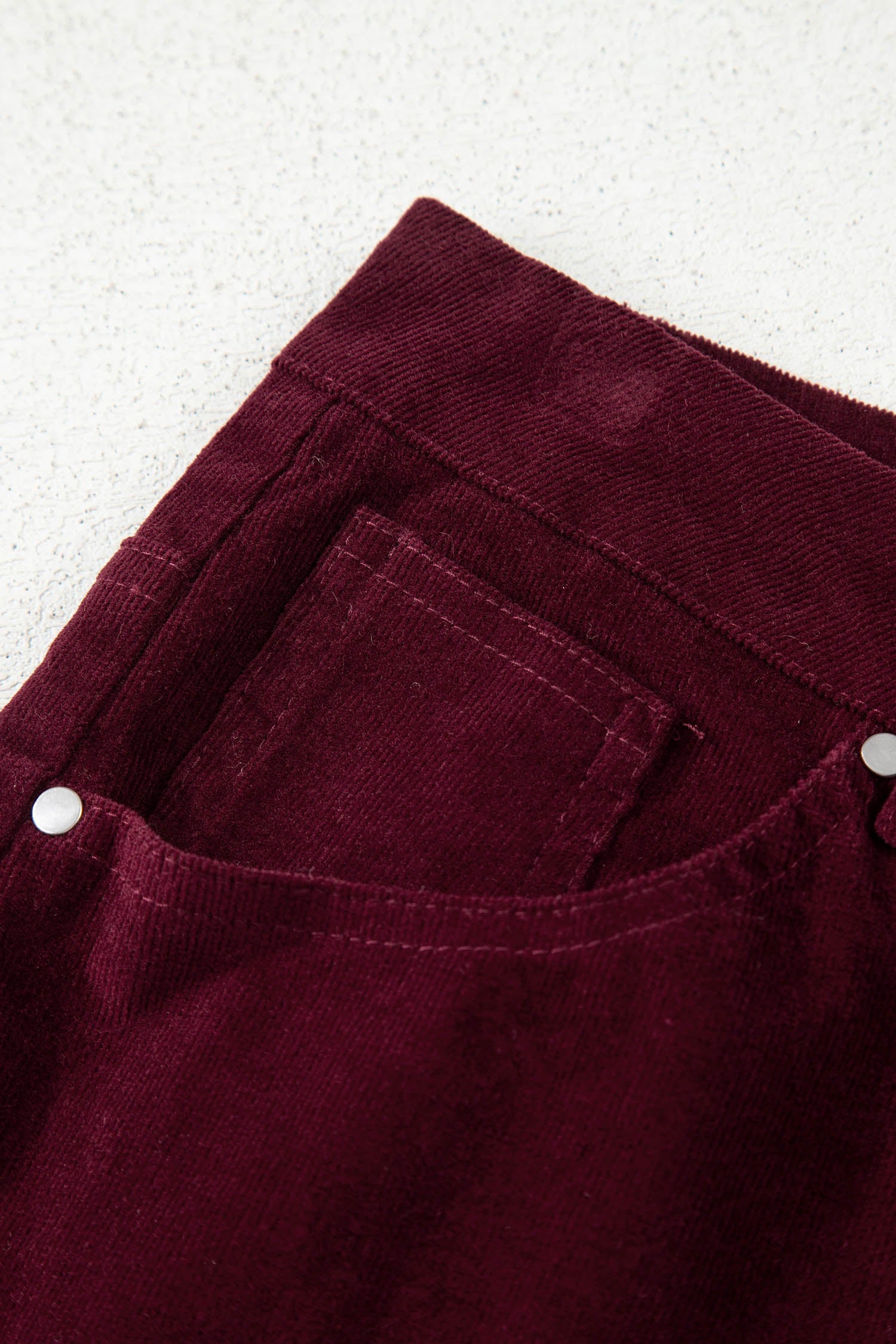 Soft Corduroy High Waist Wide Leg Trousers - Bottoms/Pants & Culotte