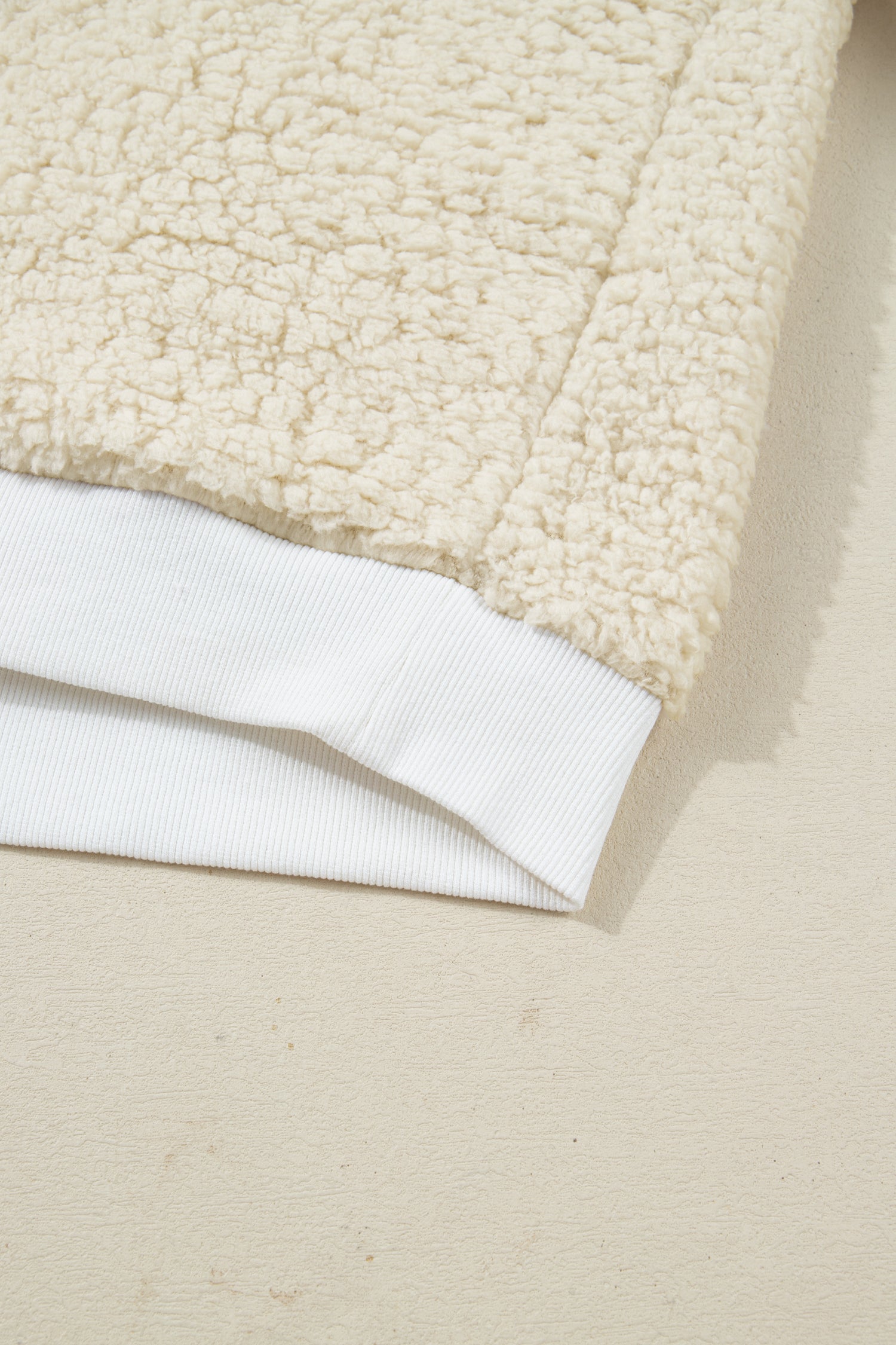 MERRY CHRISTMAS Multicoloured Embroidered Sherpa Pullover Sweatshirt - eAura