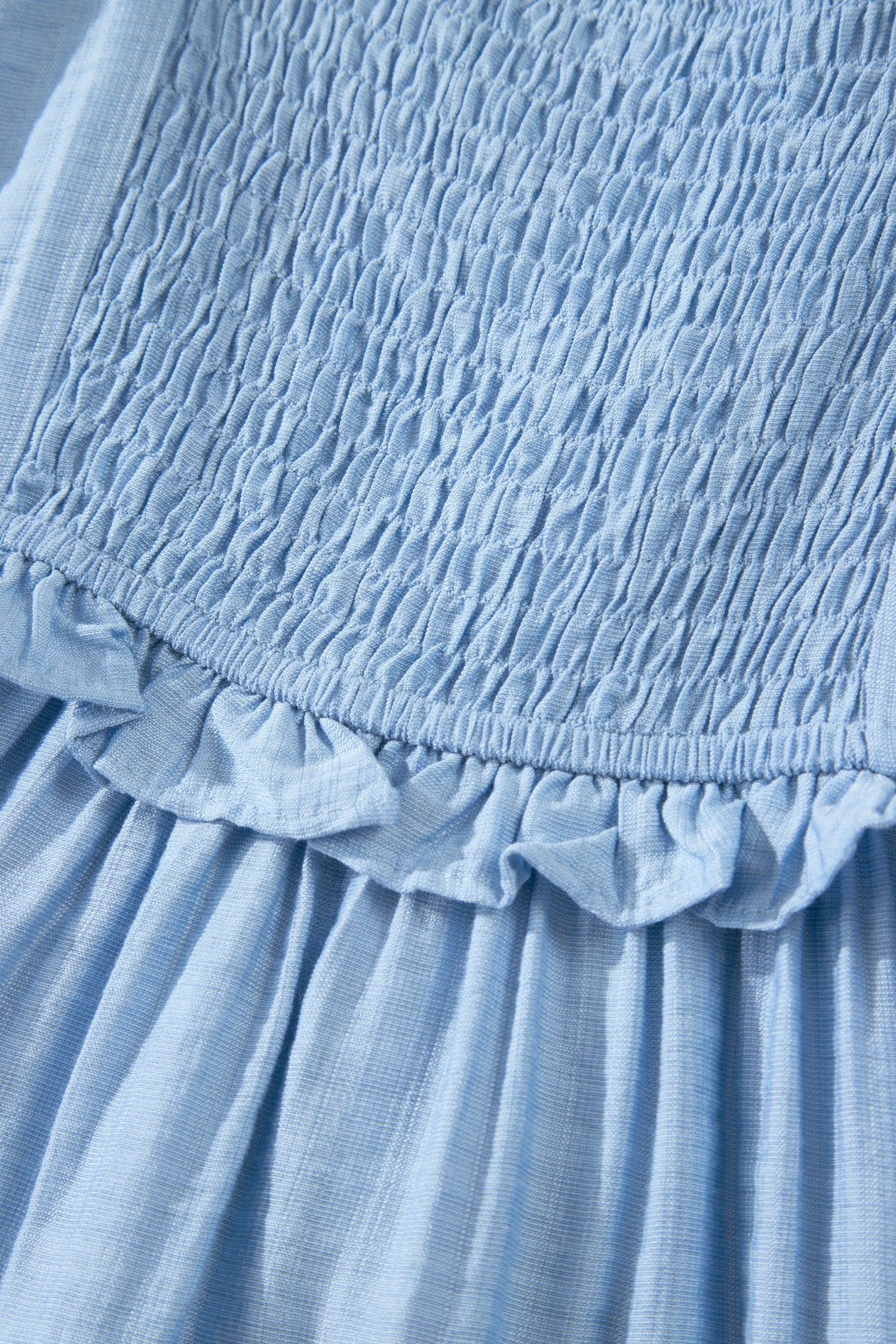 Ruffle Trim High Waist Sleeveless Maxi Dress