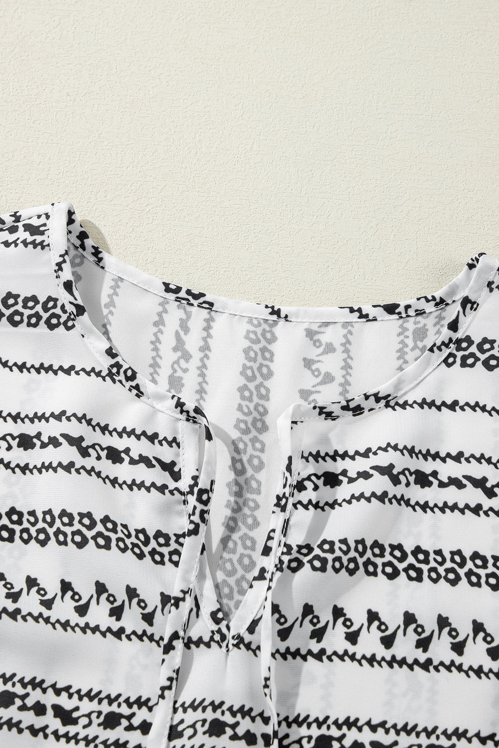 Black Stripe V Neck Bell Sleeve High Waist Mini Dress eAura