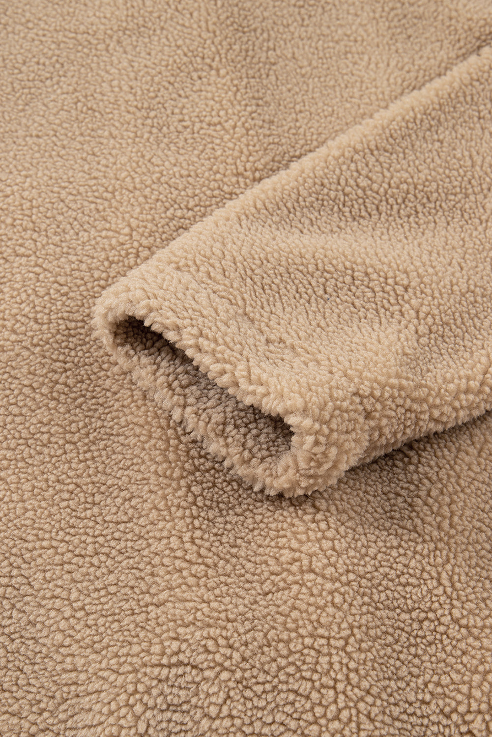 Casual Leopard Print Accent Plush Jacket with Pockets - eAura