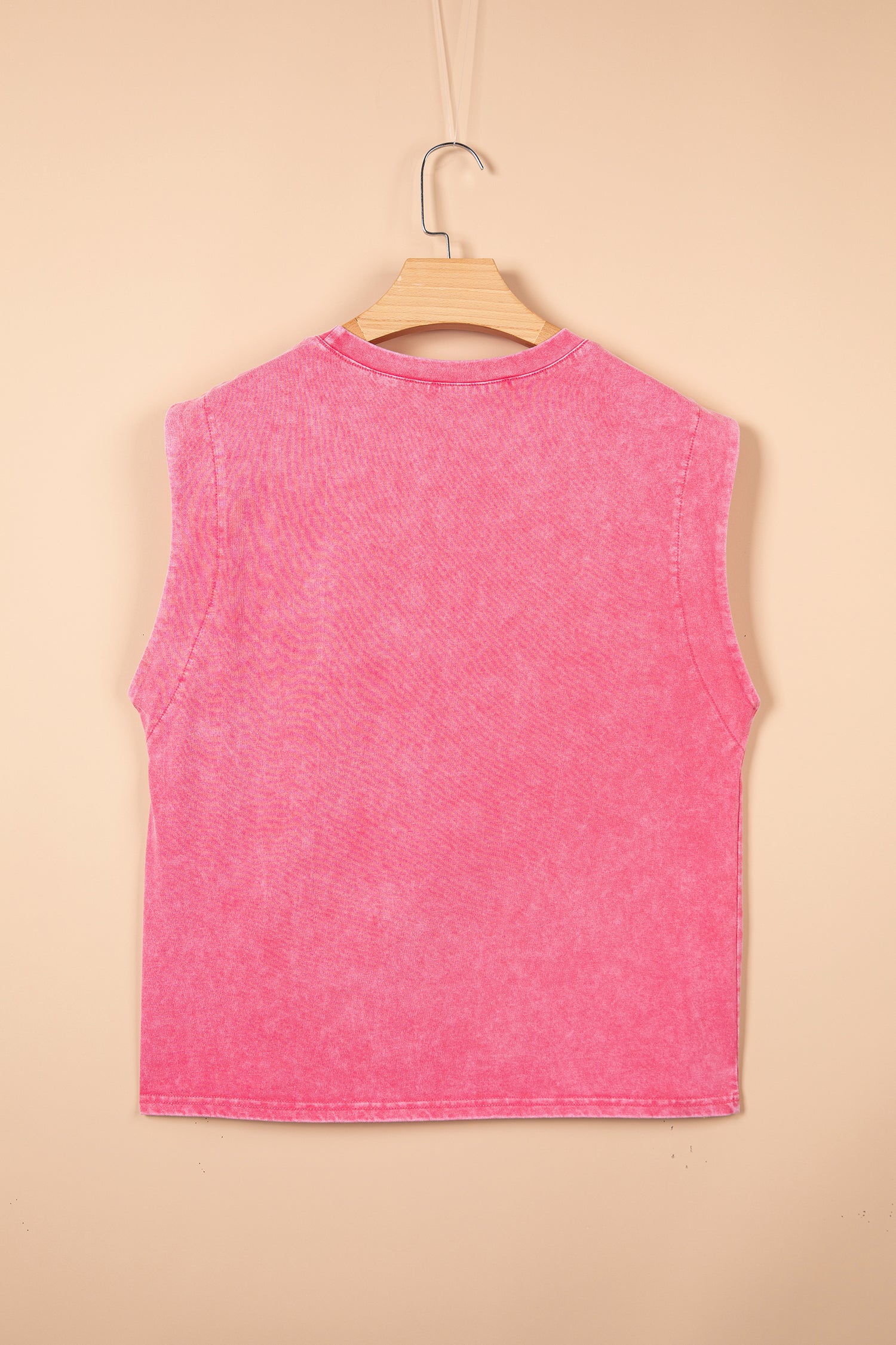 Bonbon Bonbon Toner Washed Wild West Whiskey Print Sleeveless Muscle Top – Pink