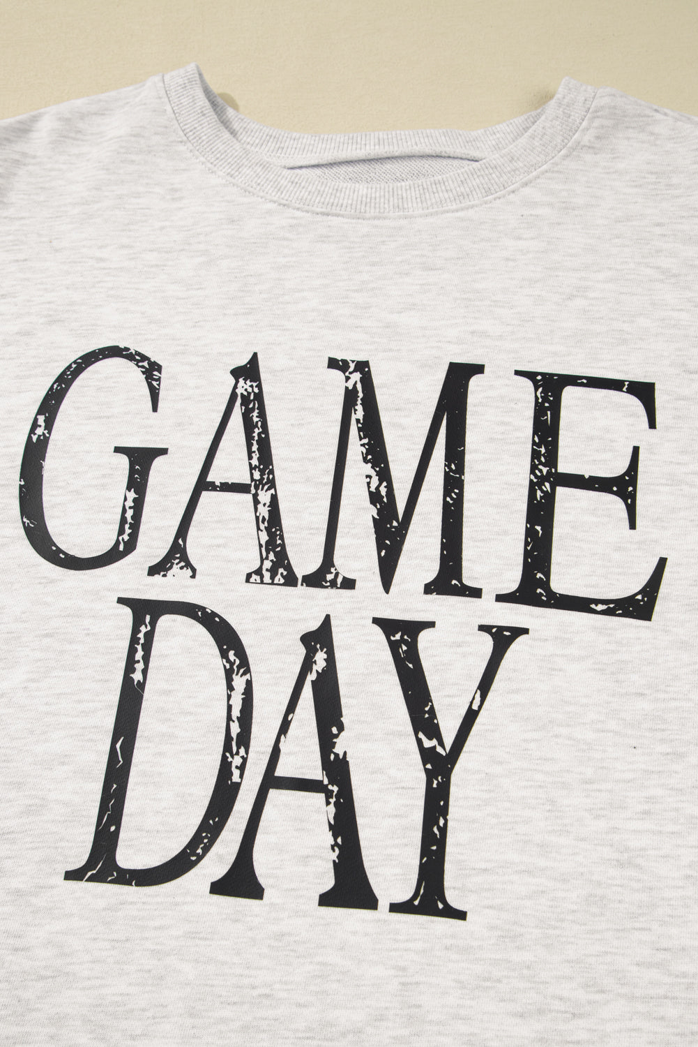 Vintage Washed GAME DAY Graphic Baggy Sweatshirt - eAura
