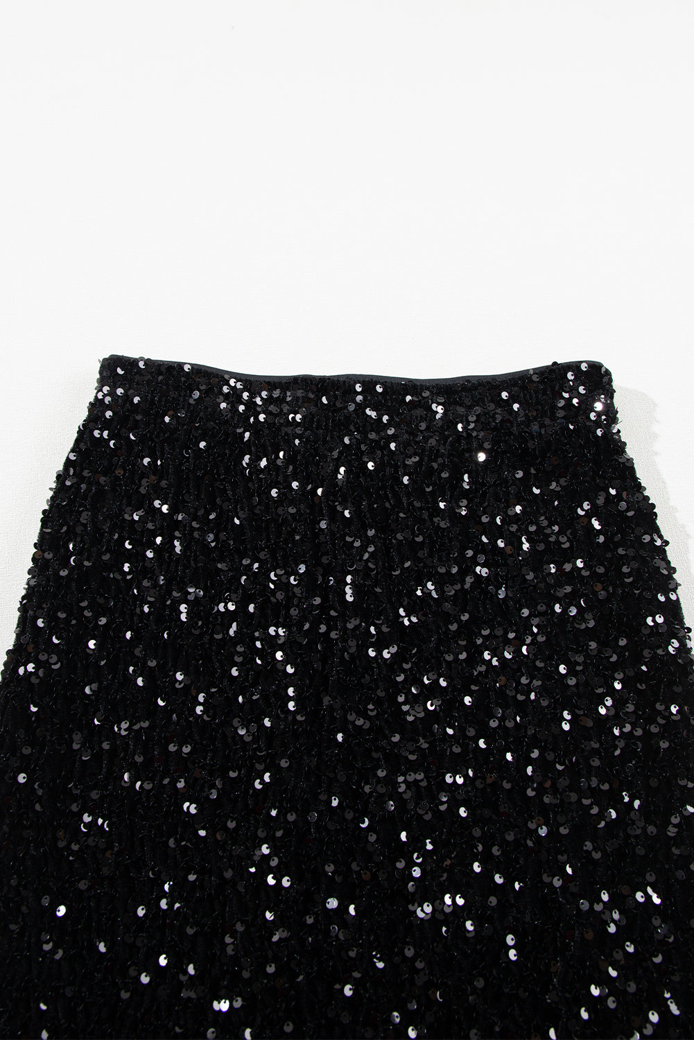 Black Sequin Bodycon Mini Skirt - eAura