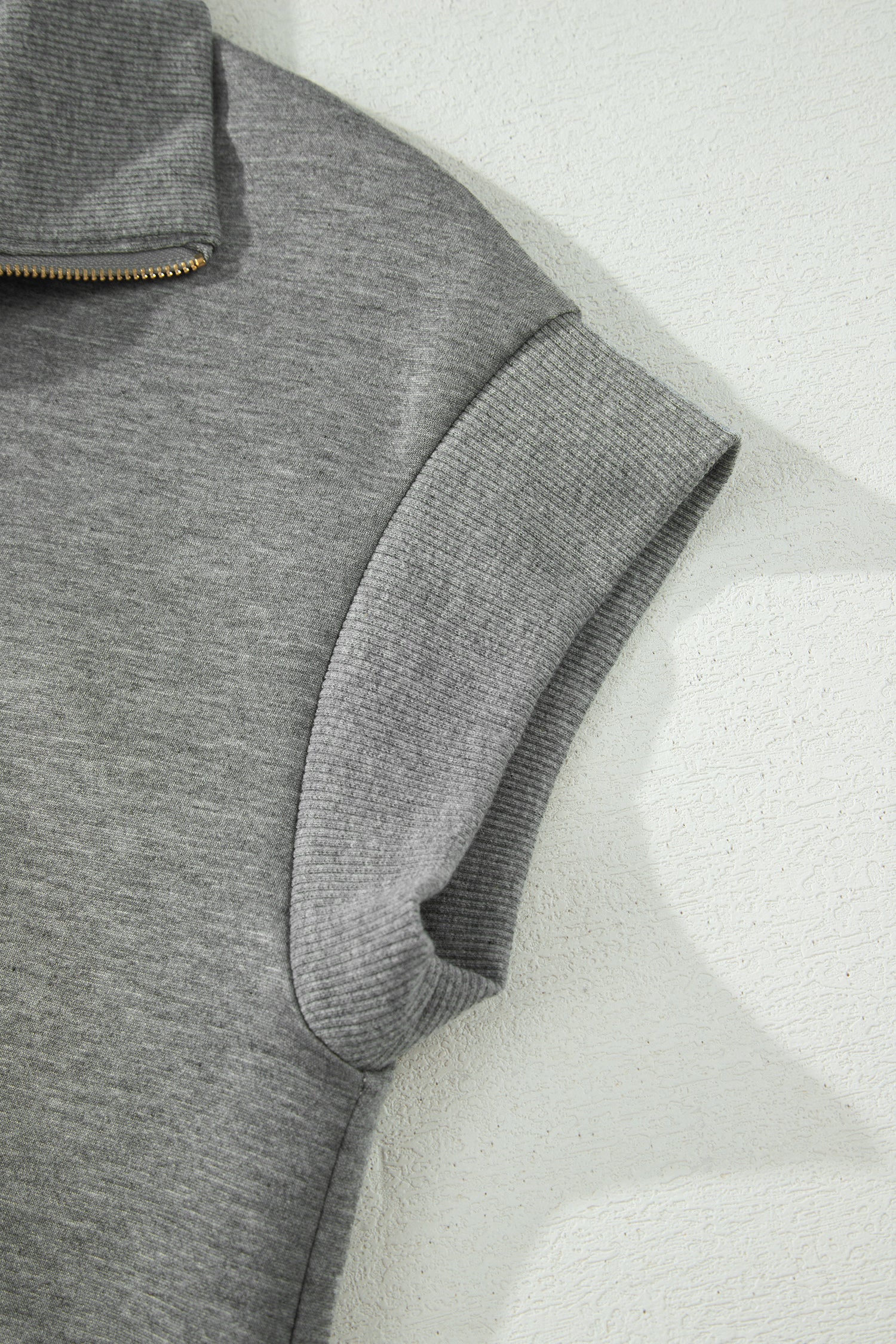 Half Zip Polo Tee Casual Trousers Co-ord Set