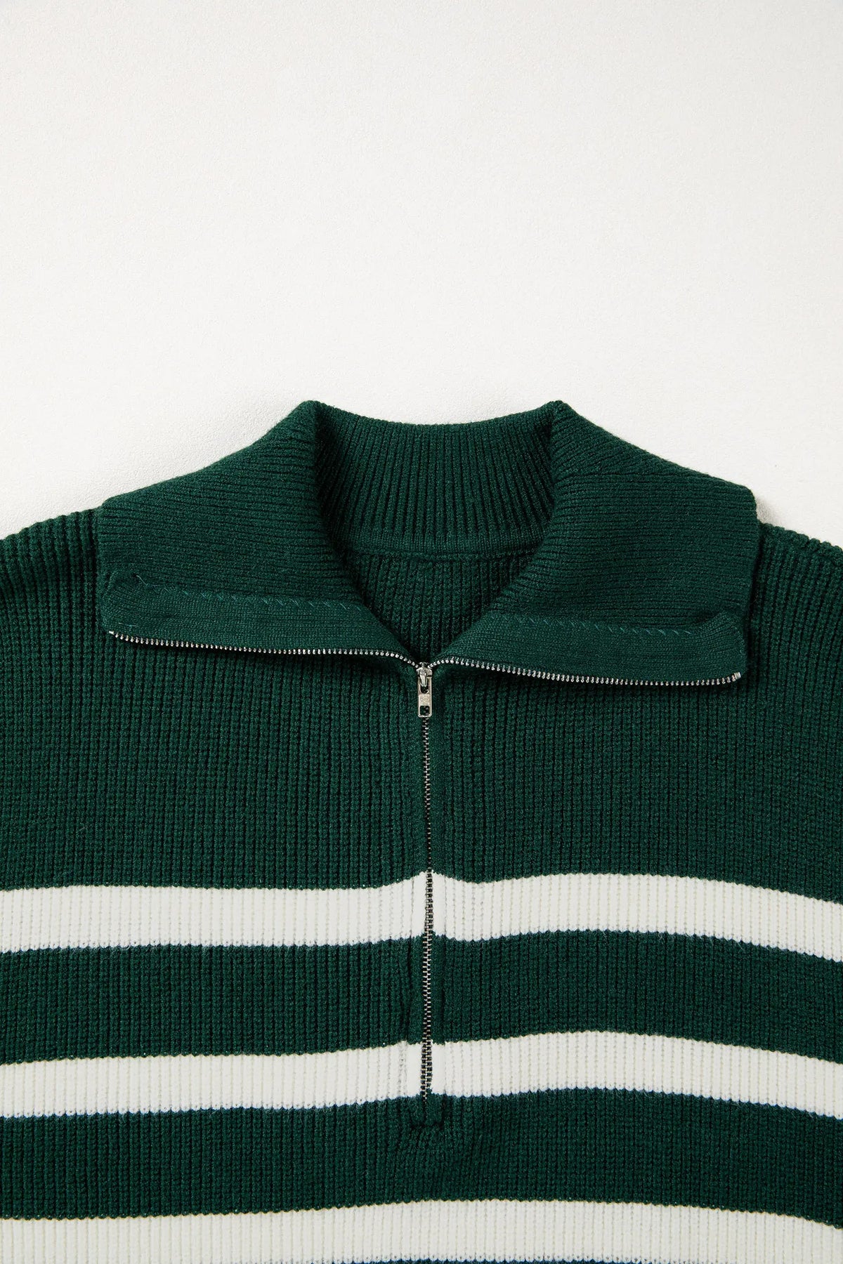 Ribbed Half Zip Collared Sweater Vest – Chicory Coffee