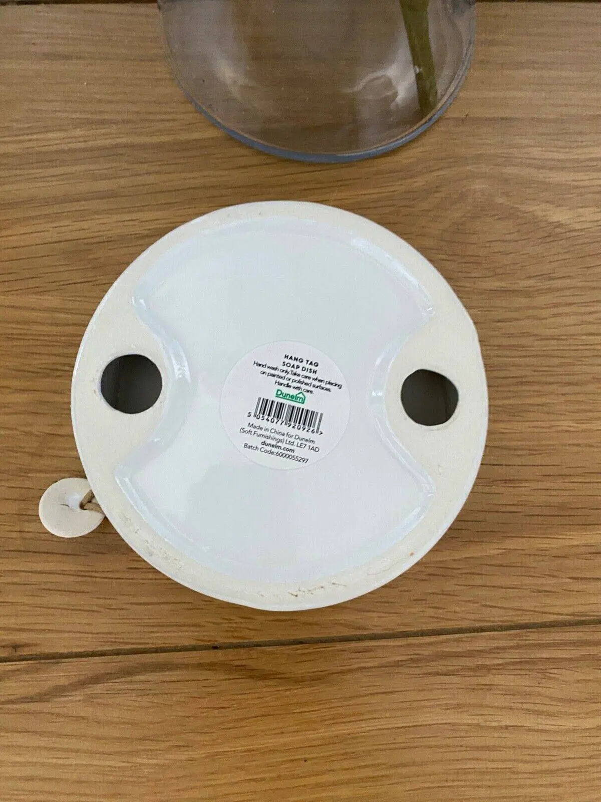 Dunelm Bathroom Soap Dish with Hang Tag White - BB Fashion Outlet