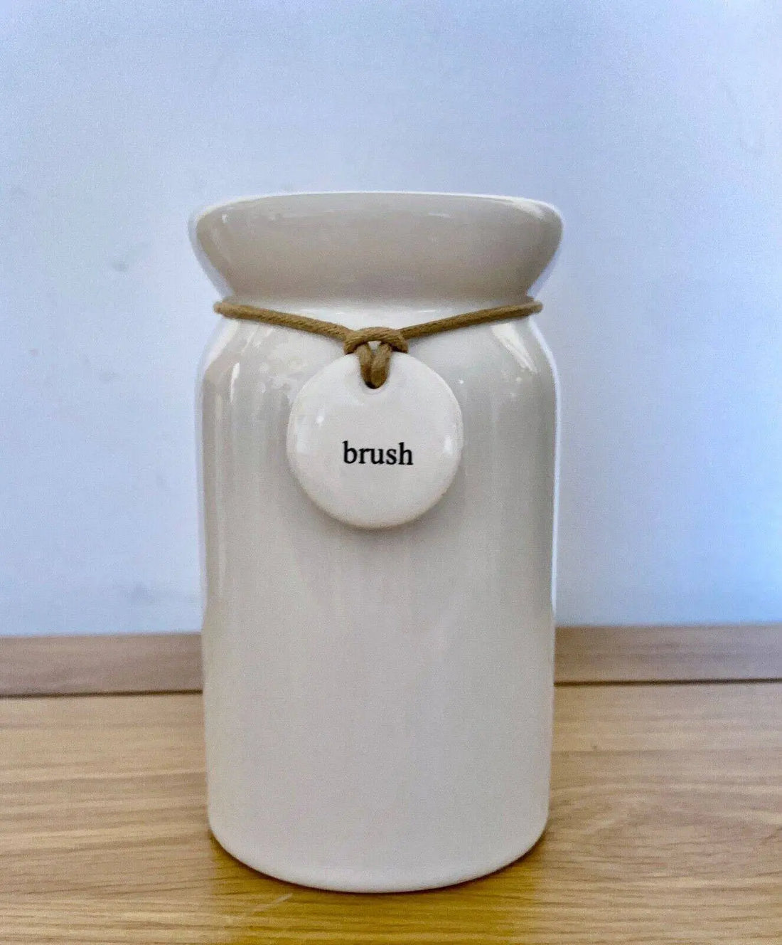 Dunelm Bathroom Tumbler Hang Tag Tooth Brush Holder White - BB Fashion Outlet