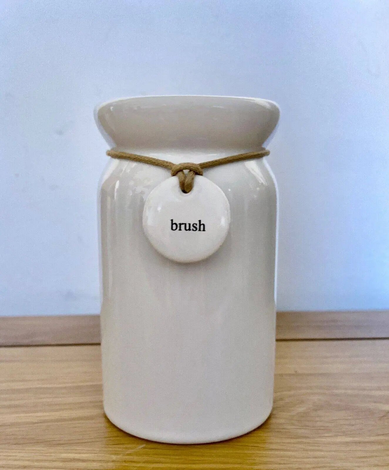 Dunelm Bathroom Tumbler Hang Tag Tooth Brush Holder White - BB Fashion Outlet