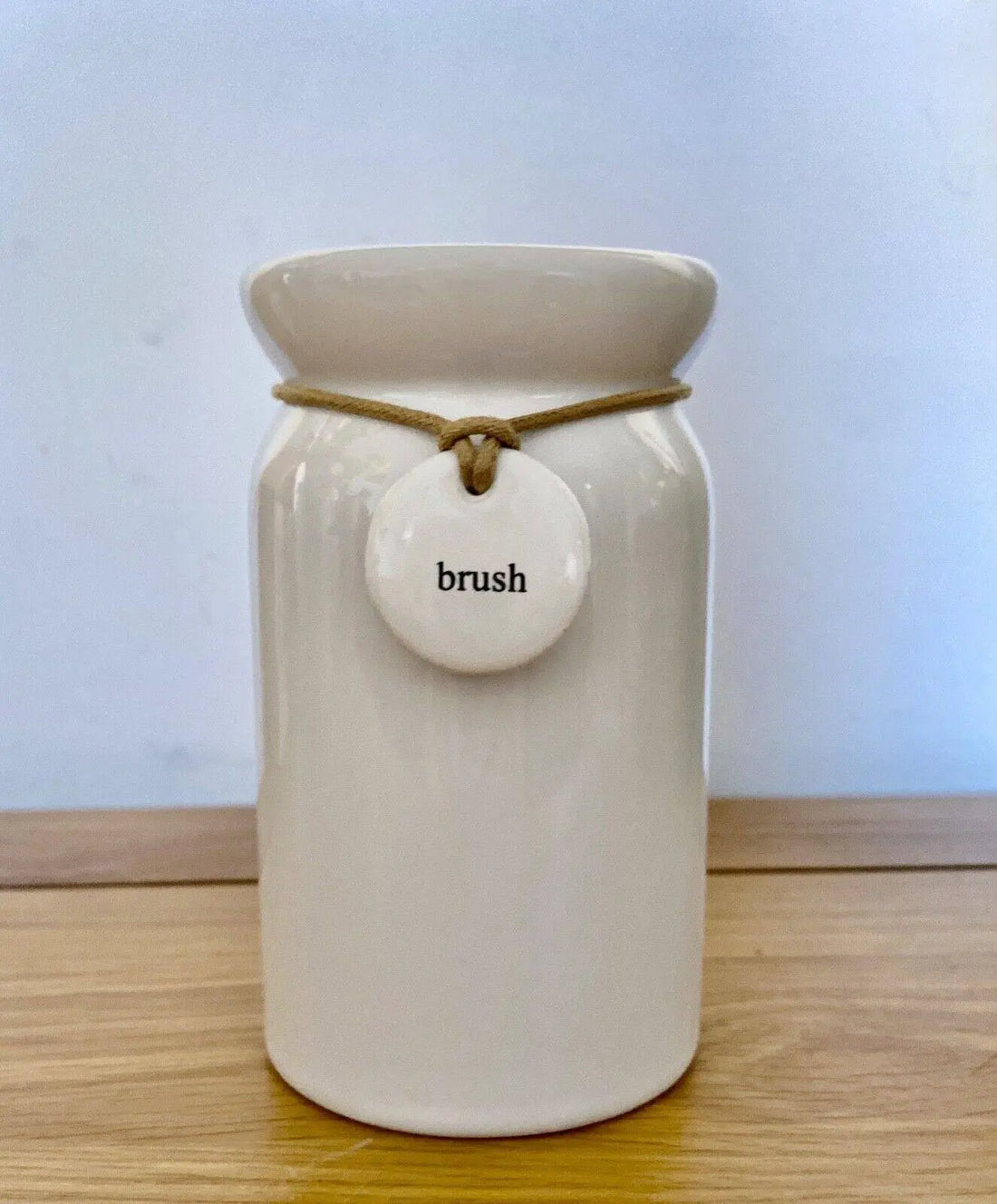 Dunelm Bathroom Tumbler Hang Tag Tooth Brush Holder White - BB Fashion Outlet