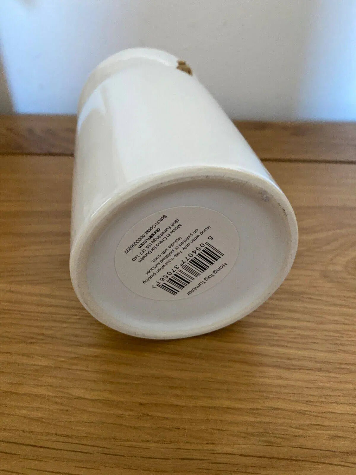 Dunelm Bathroom Tumbler Hang Tag Tooth Brush Holder White - BB Fashion Outlet