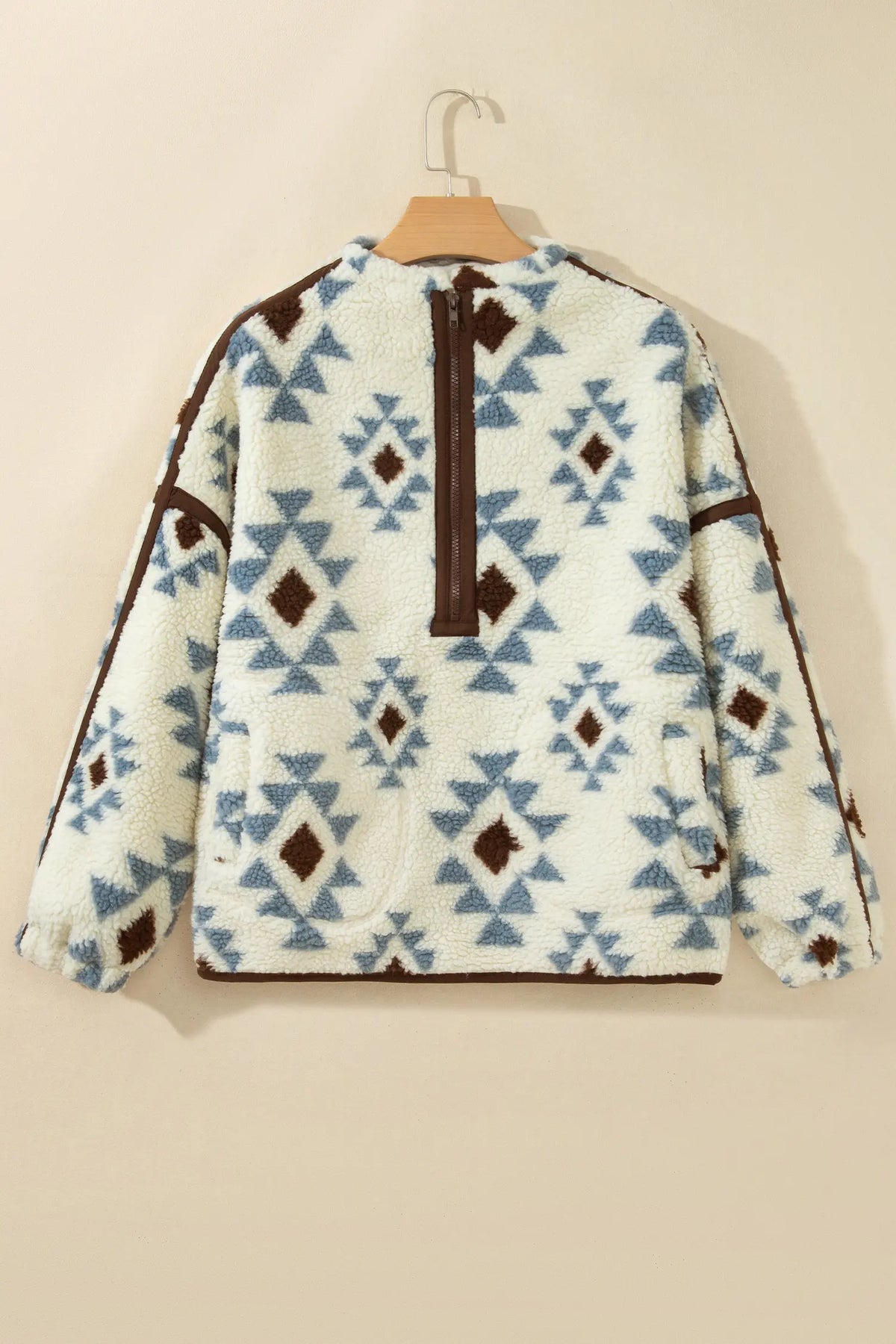 Sherpa Western-Style Long Sleeve Sweatshirt