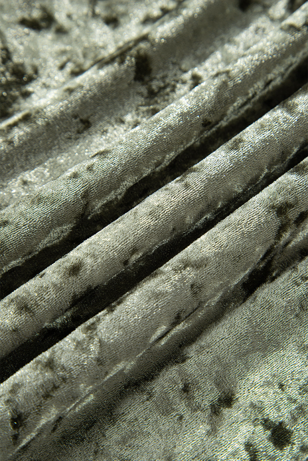 Plus Size Velvet Babydoll Mini Dress with Puff Sleeve - eAura