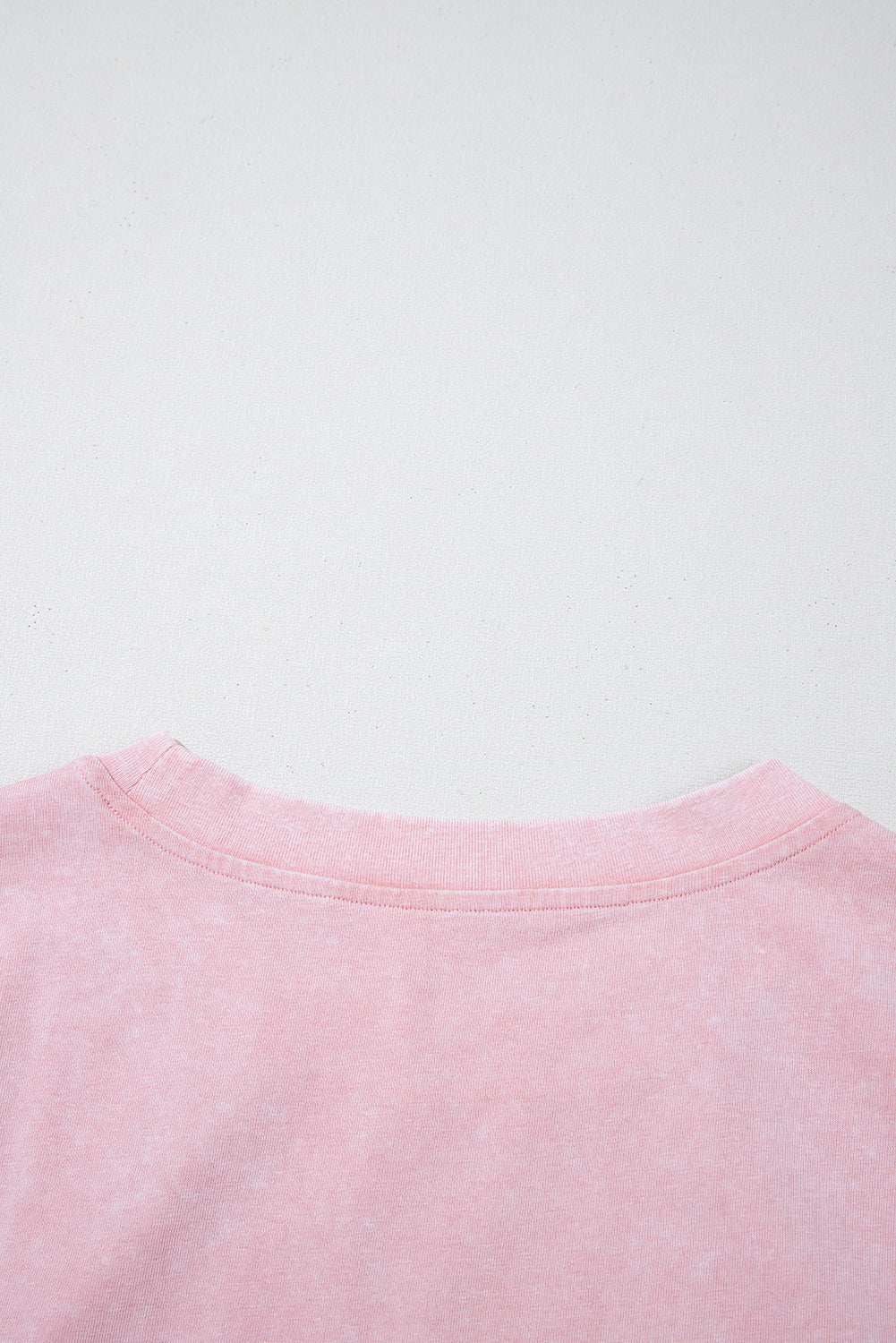 Light Pink 2 Pieces Mineral Wash Cotton Tank Top Lined Split Skirt Set eAura