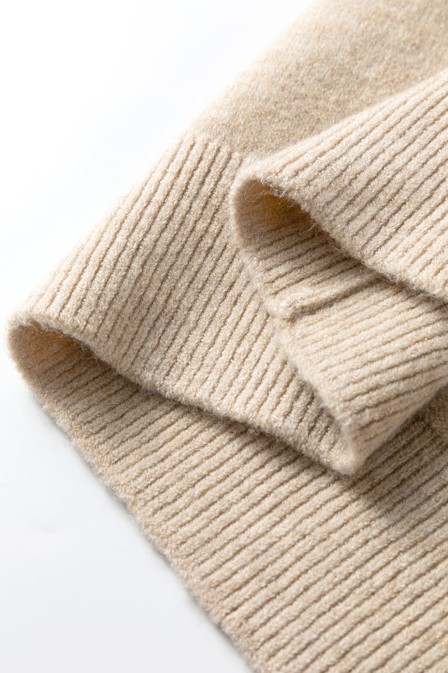 Button Lace Detail Raglan Sleeve Shift Mini Sweater Dress - Sweaters & Cardigans/Sweater Dresses