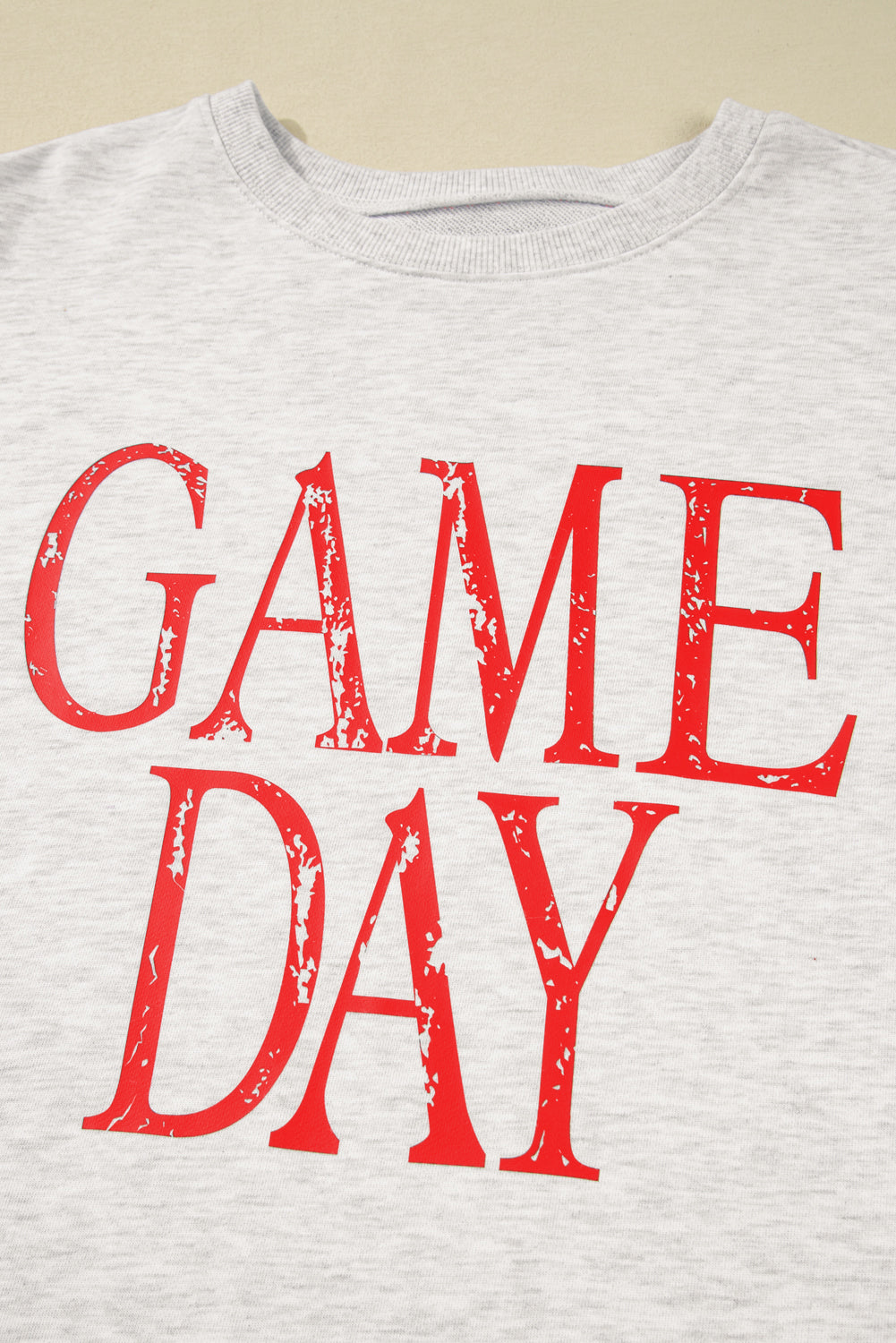 Vintage Washed GAME DAY Graphic Baggy Sweatshirt - eAura