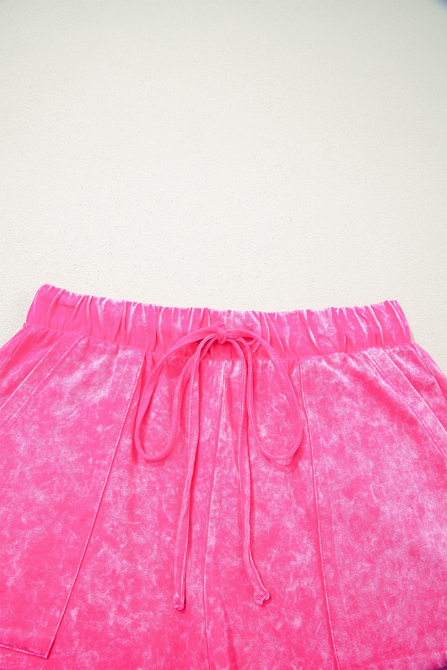 Mineral Wash Cotton Shorts & Tee Co-ord Set