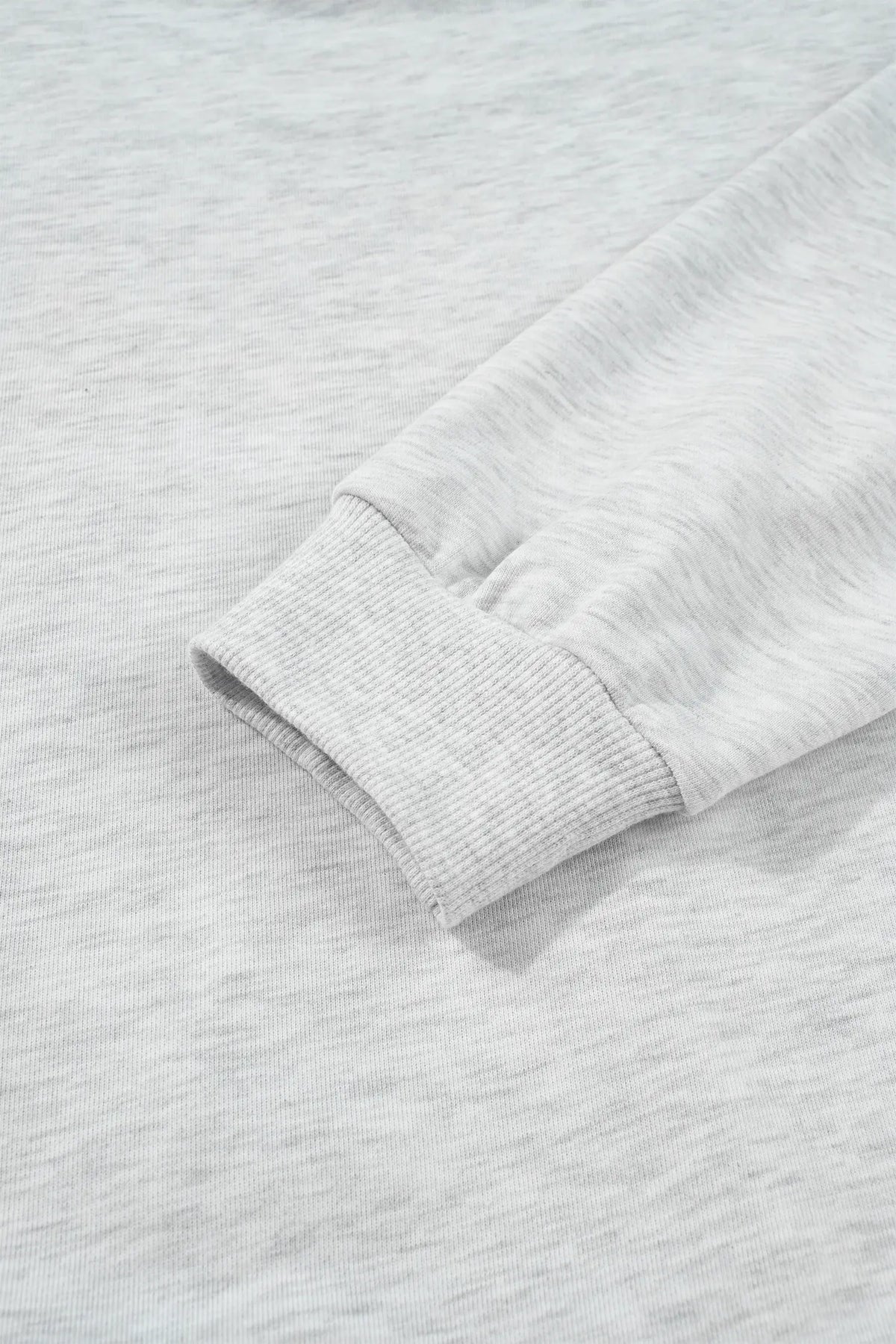 Game Day Letter Embroidery Long Sleeve Round Neck Sweatshirt – Light Grey