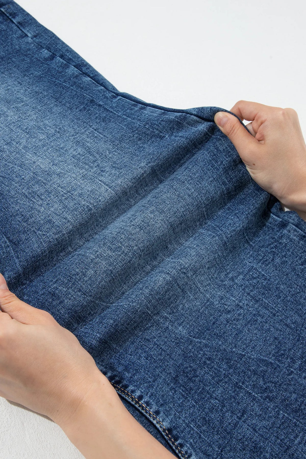 Acid Wash Pocket Detail Flare Jeans – Sail Blue