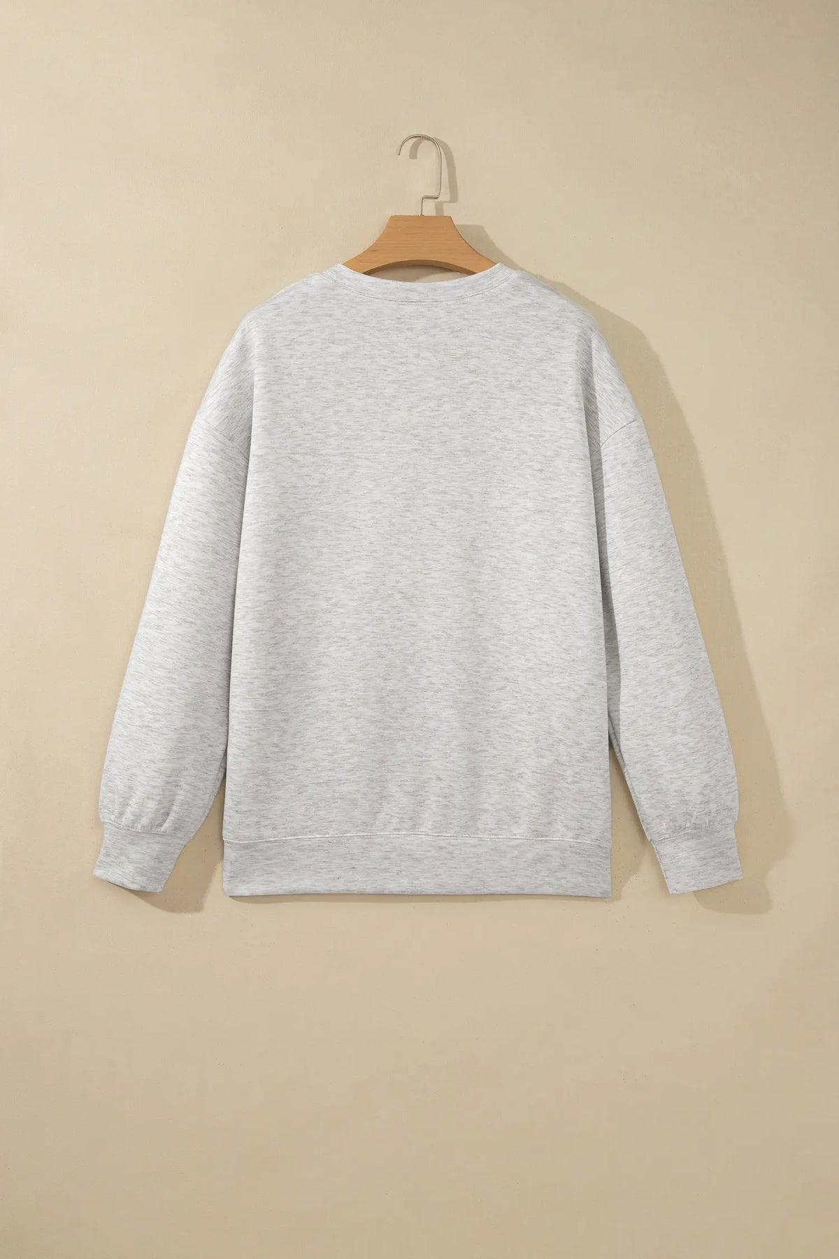 Solid Colour Zip Front Jacket Style Sweatshirt – Light Grey