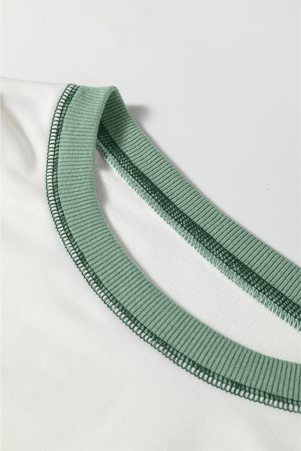 Striped Contrast Stitching Oversized Sweatshirt - eAura