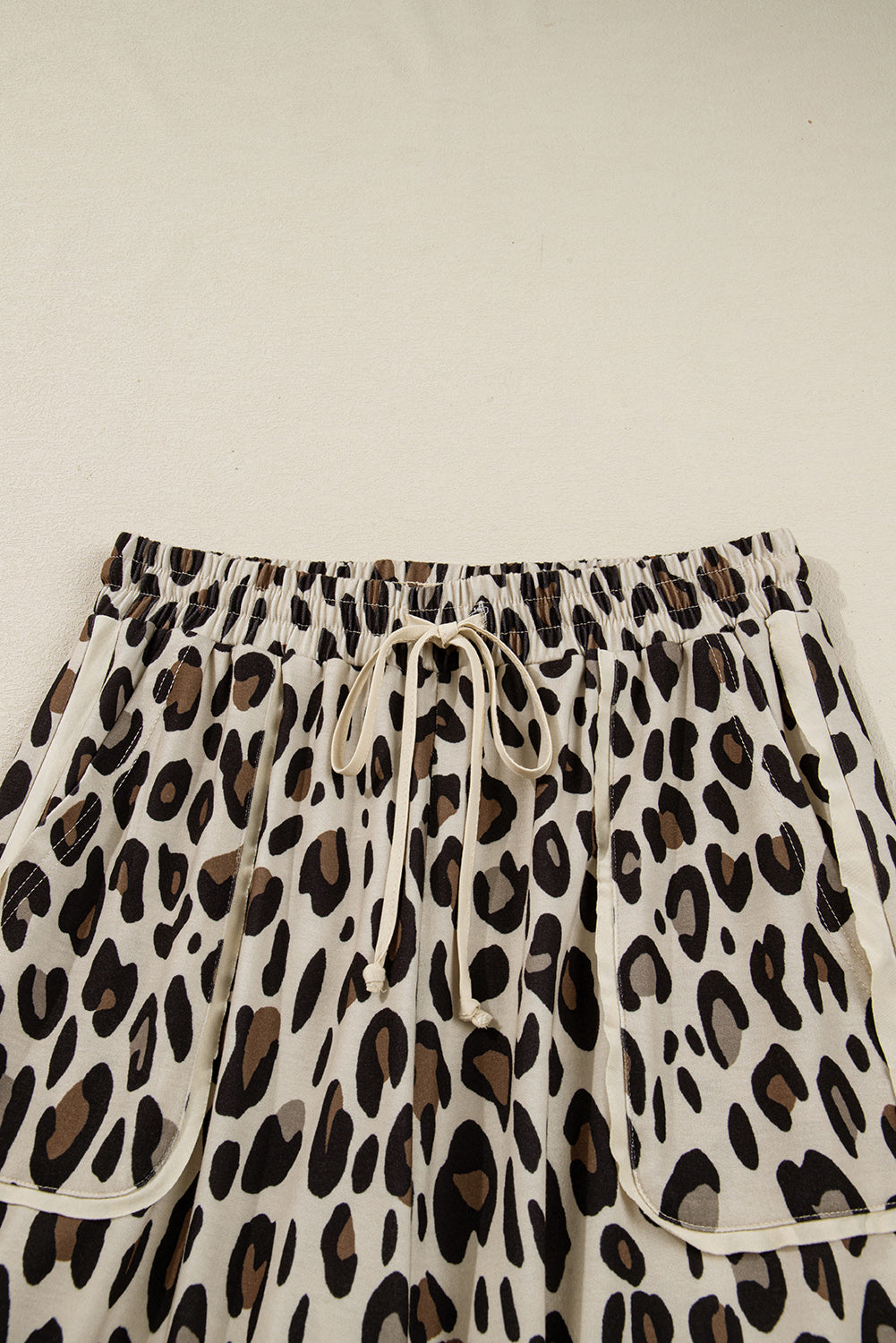 Leopard Wide Leg Cropped Trousers - eAura