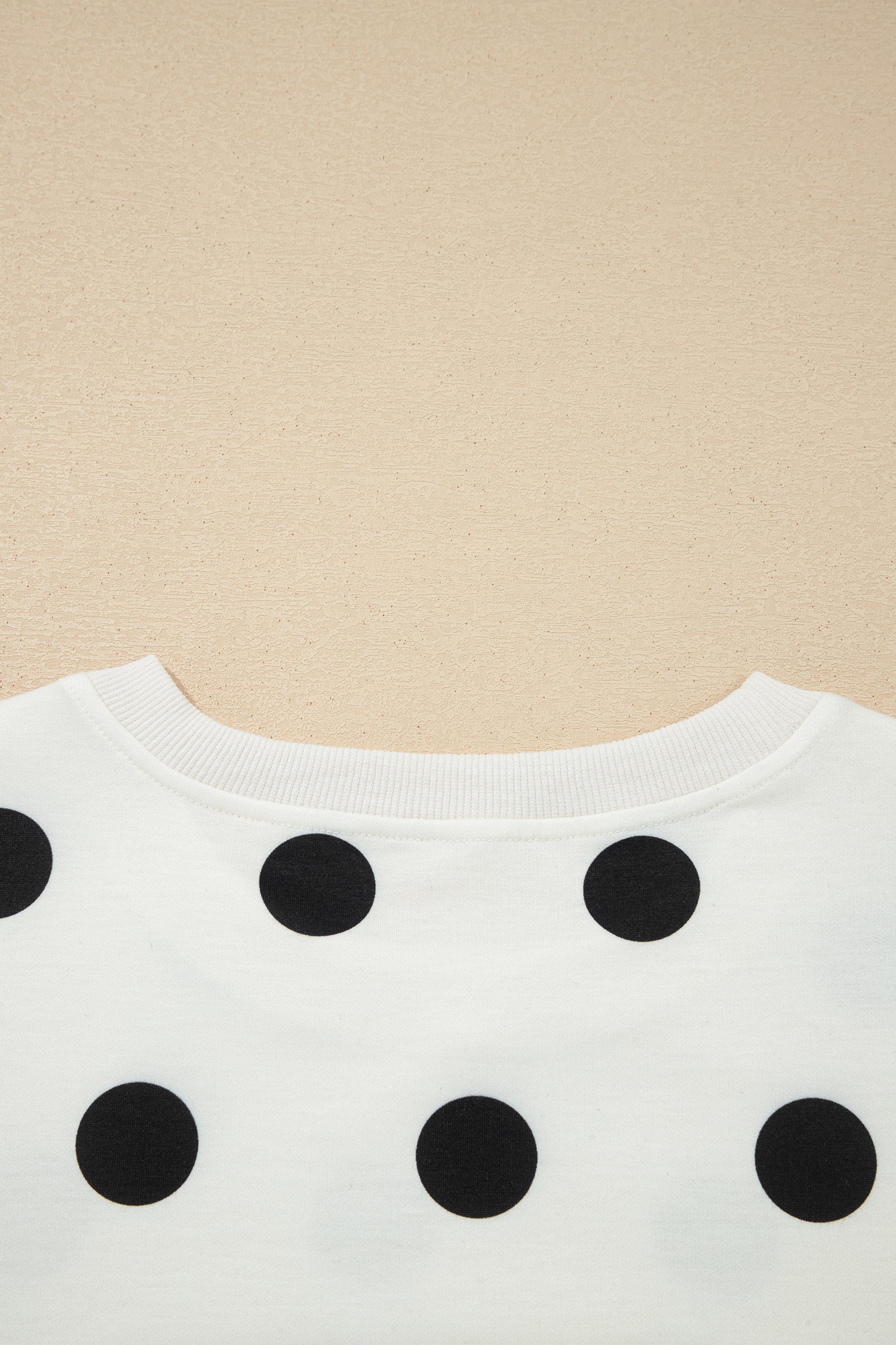 Ribbed Trim Polka Dot Print Tank Split Mini Skort Co-ord Set