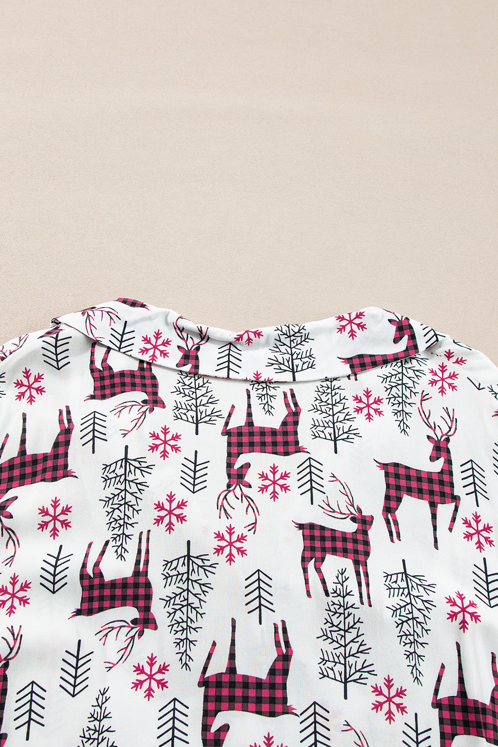 Christmas Print Shirt Pyjama Set eAura