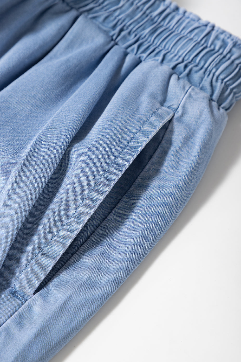 Beau Blue Casual Wide Slit Leg High Waist Loose Plus Size Jeans BB Fashion Outlet