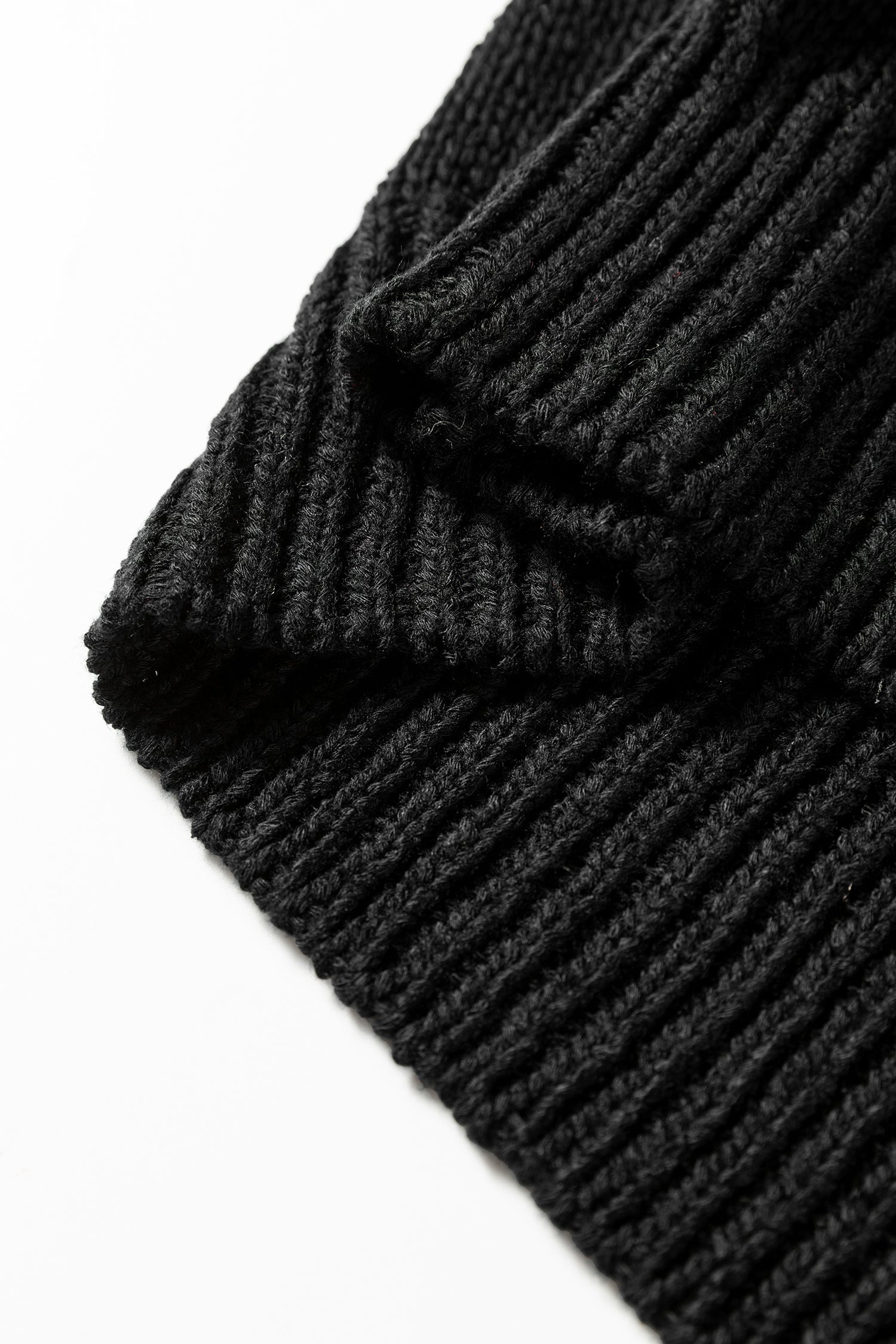 V-Neck Pointelle Knit Sleeve Sweater - Sweaters & Cardigans/Sweaters