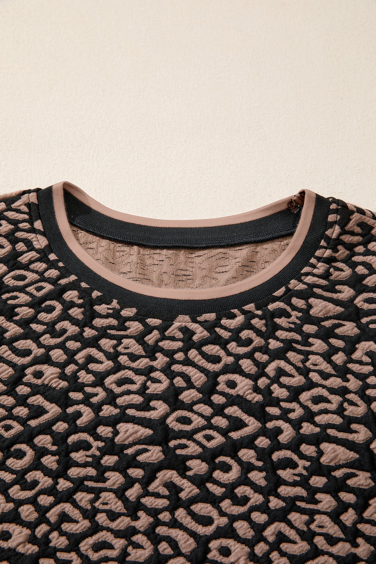 Leopard Print Bubble Sleeve Shift Mini Dress - eAura